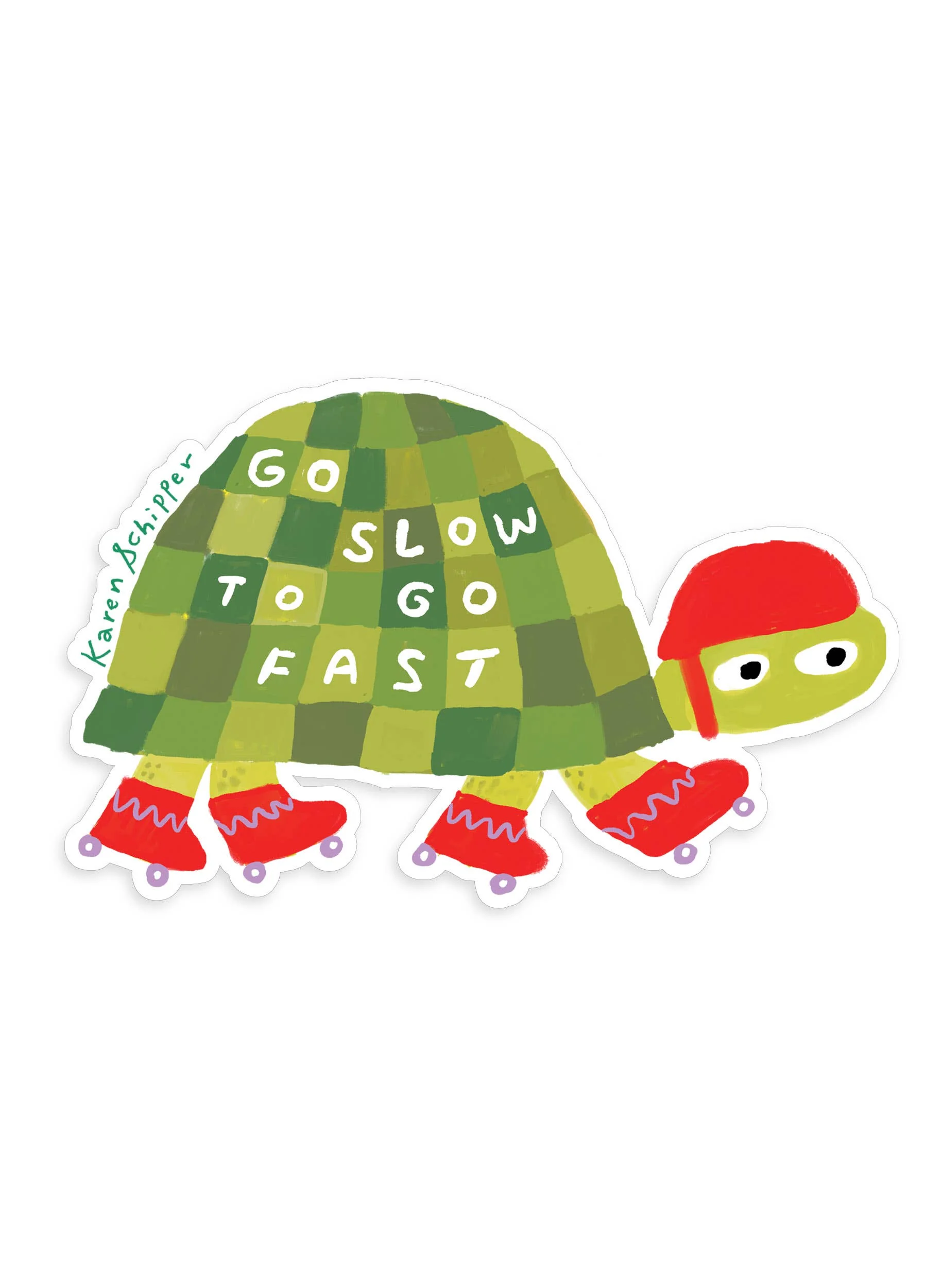 Rollerskate Turtle Sticker - Image 1