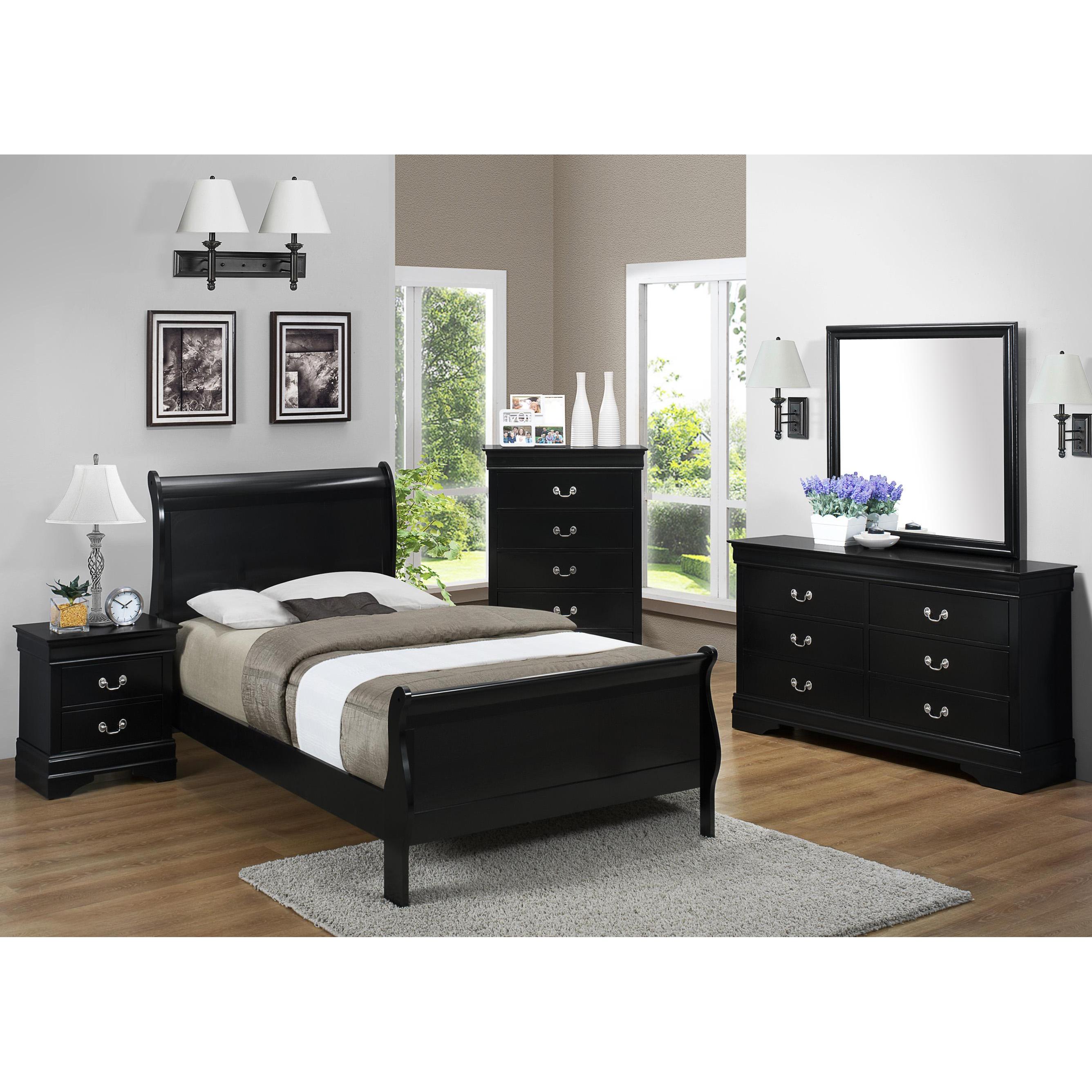 Crown Mark Louis Philip B3950 6 pc Twin Sleigh Bedroom Set - Image 1