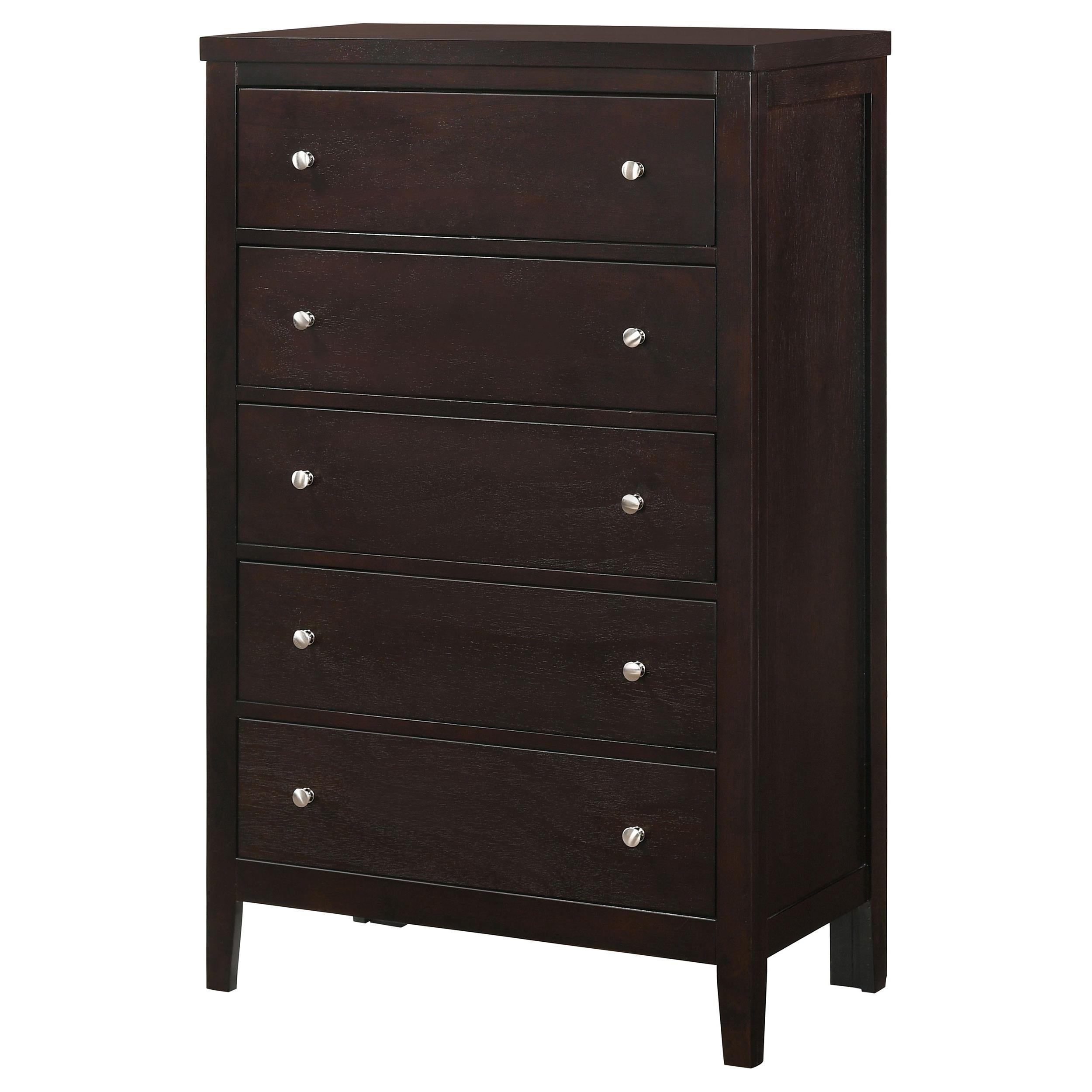 Coaster Furniture Carlton 202095 5-Drawer Bedroom Chest - Cappuccino - Image 3