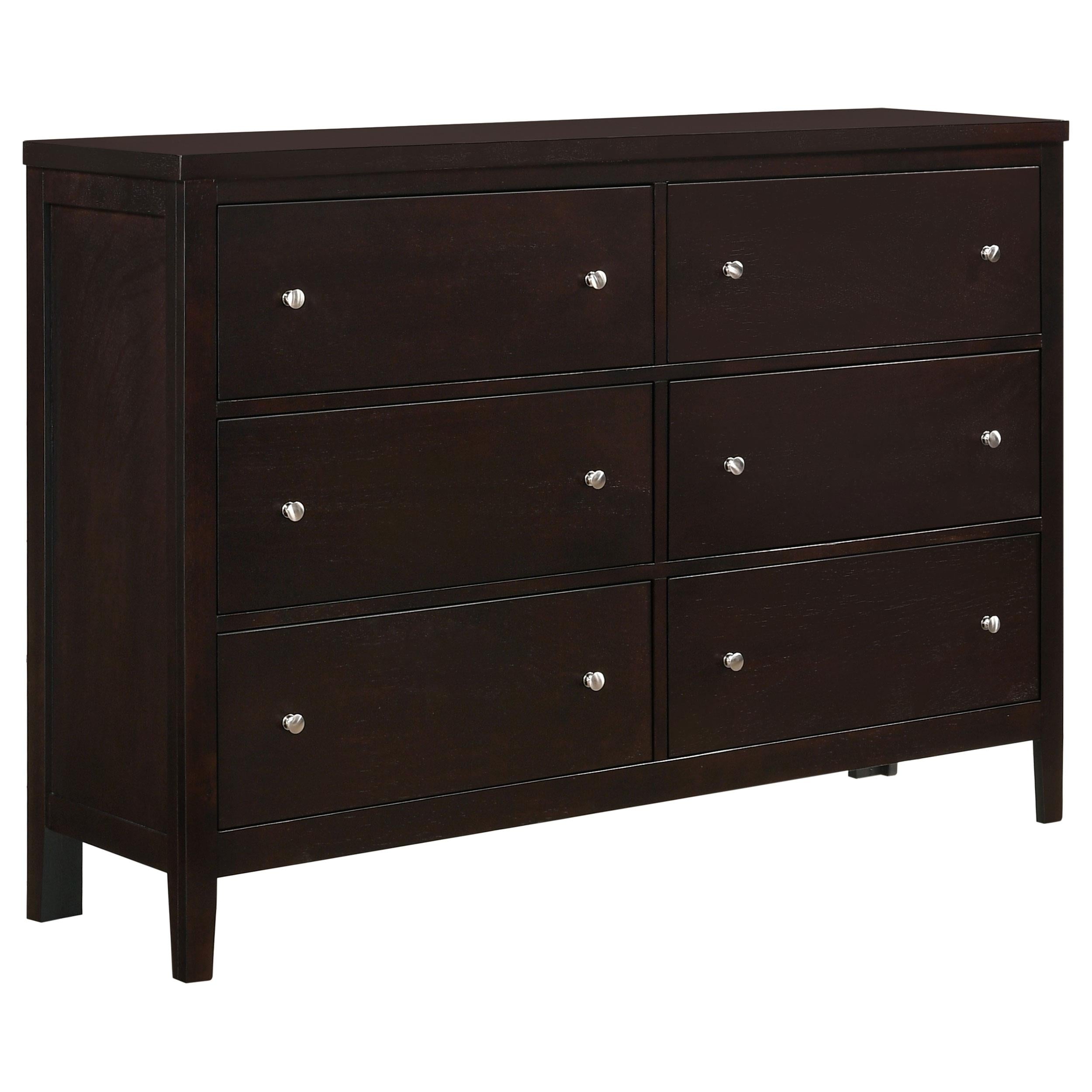 Coaster Furniture Carlton 202093 6-Drawer Dresser - Cappuccino - Image 1