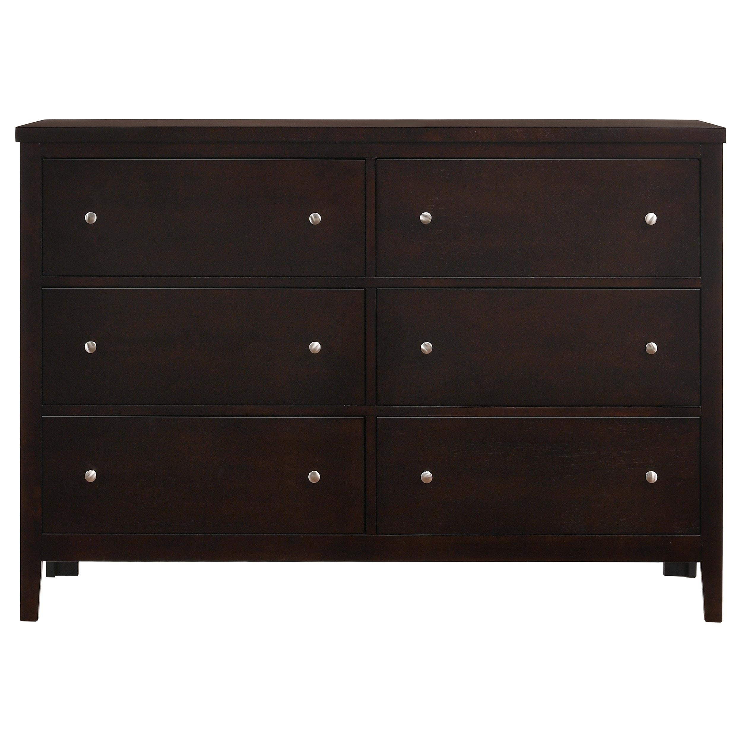 Coaster Furniture Carlton 202093 6-Drawer Dresser - Cappuccino - Image 2