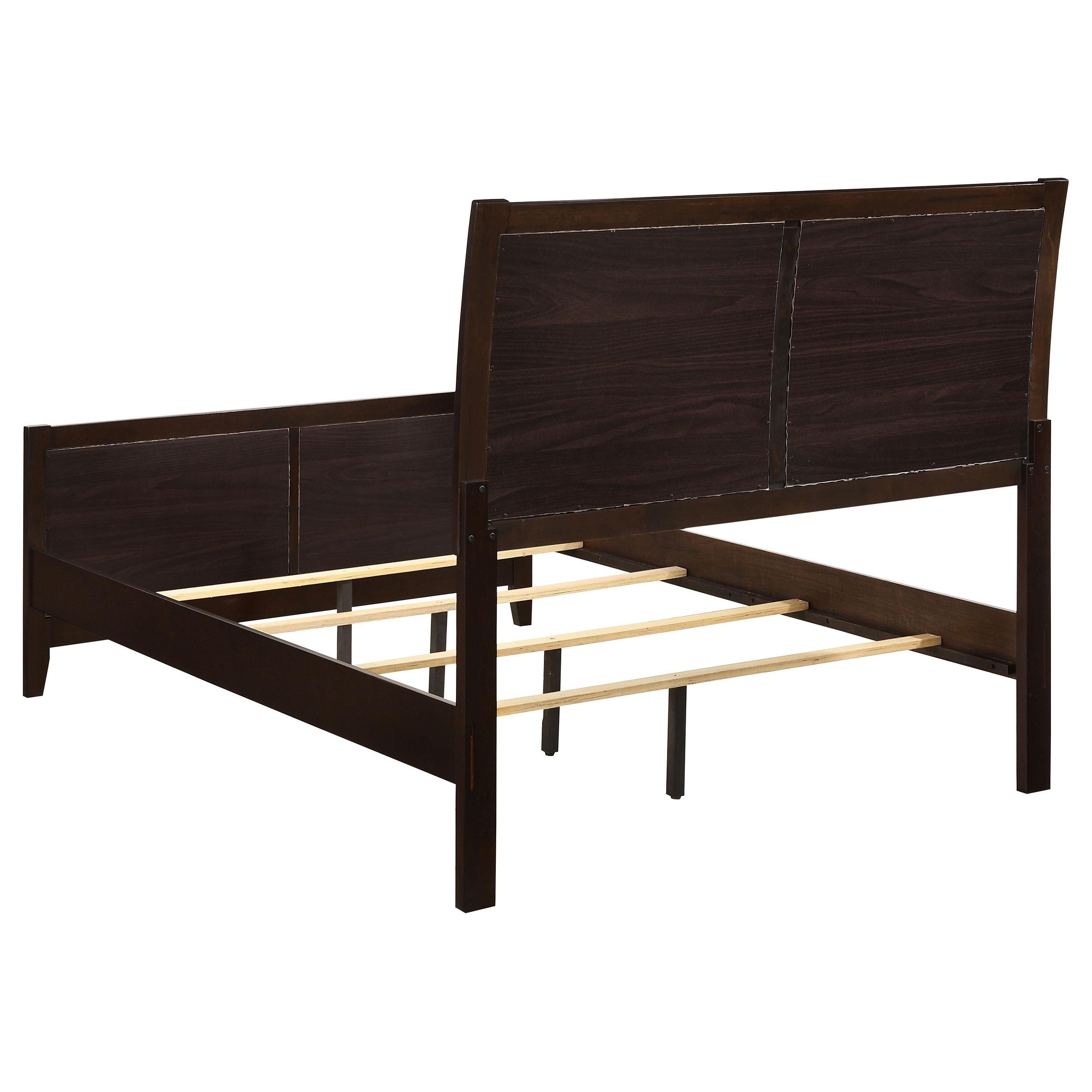 Coaster Furniture Carlton 202091KE Wood Eastern King Panel Bed - Cappuccino - Image 3