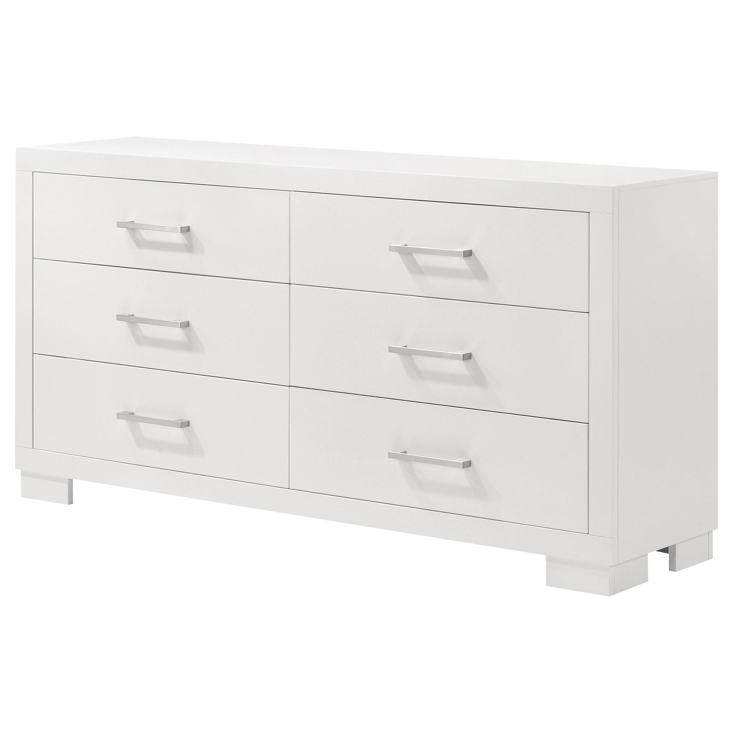 Coaster Furniture Jessica 202993 6-Drawer Dresser - Snow White - Image 3