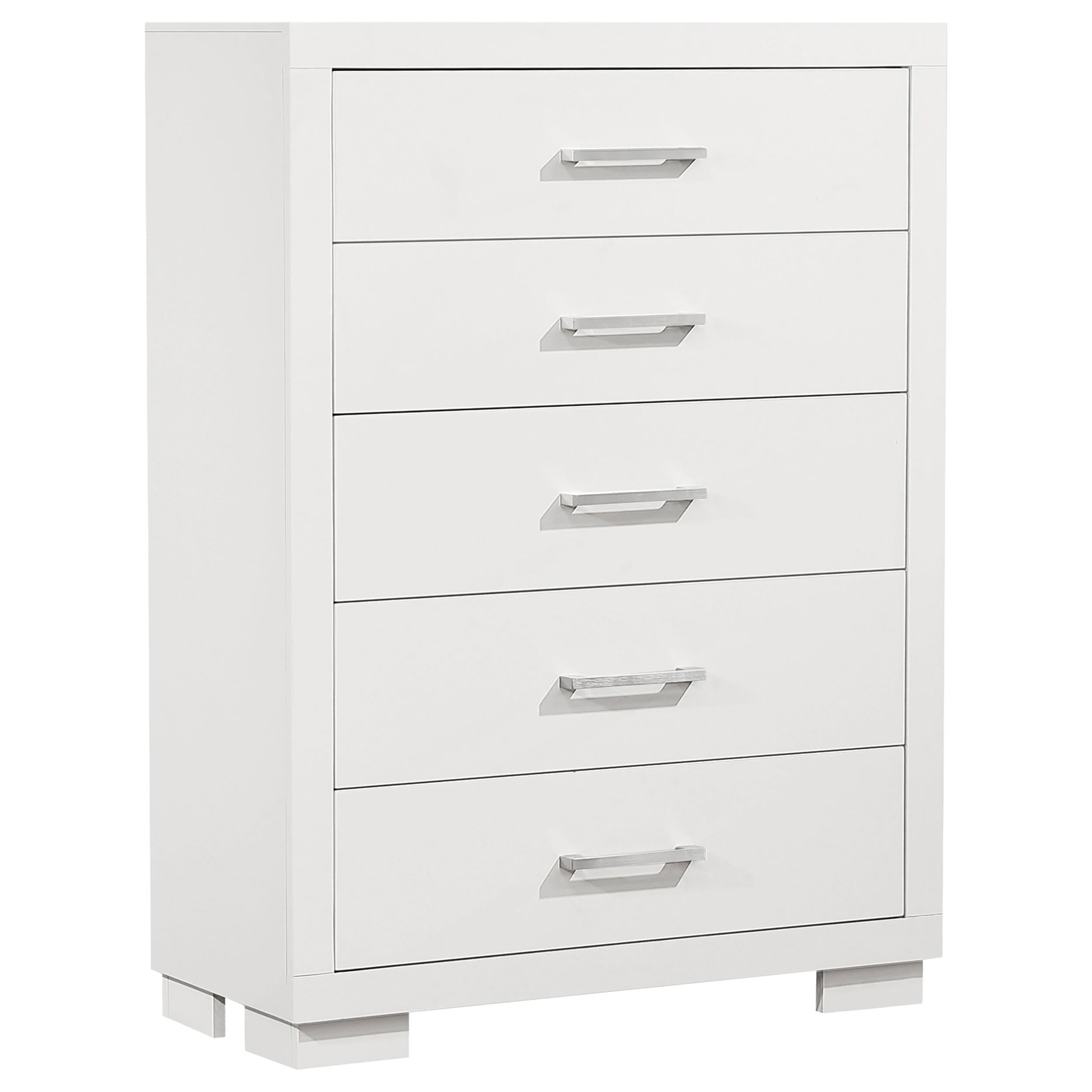 Coaster Furniture Jessica 202995 5-Drawer Bedroom Chest - Snow White - Image 1
