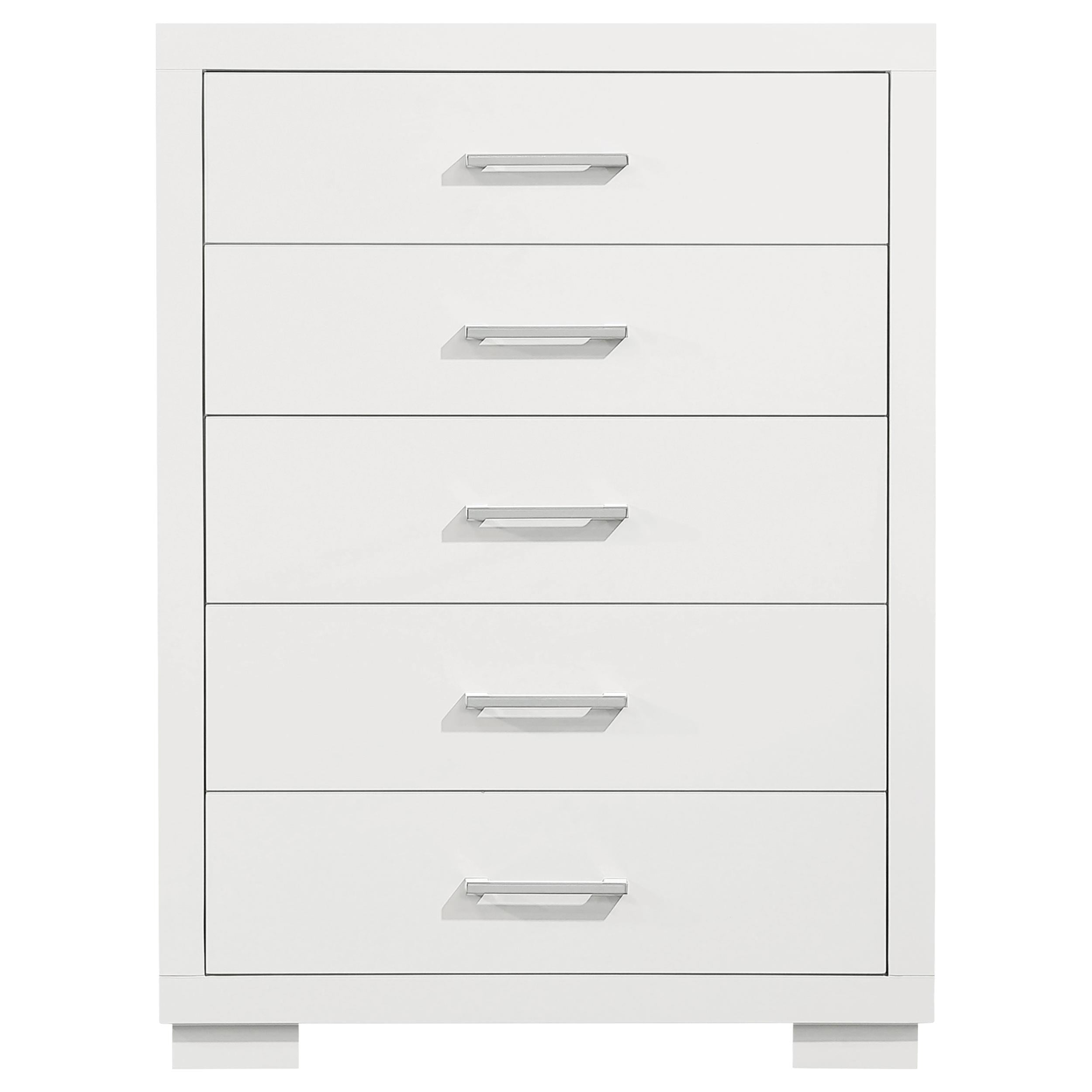 Coaster Furniture Jessica 202995 5-Drawer Bedroom Chest - Snow White - Image 2
