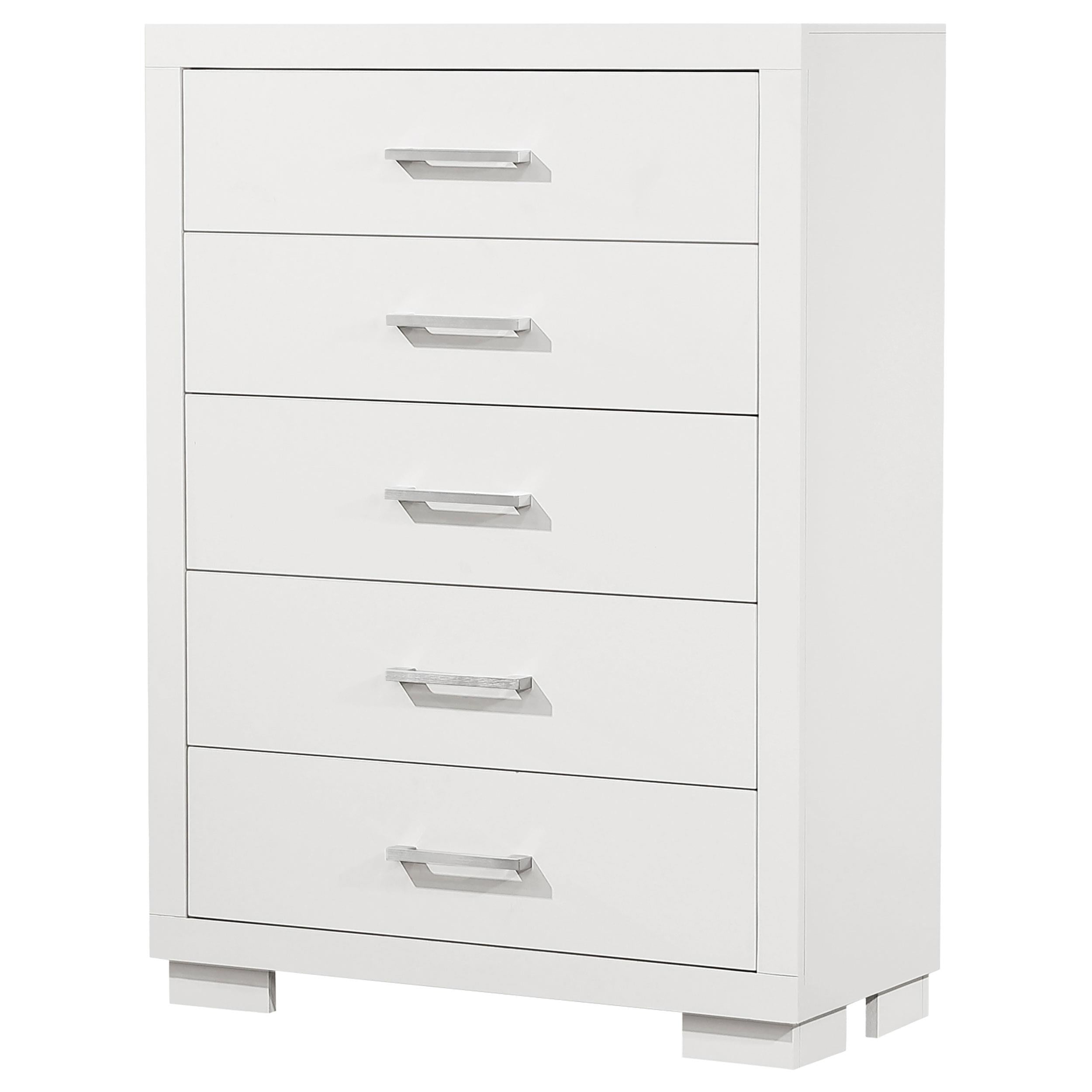 Coaster Furniture Jessica 202995 5-Drawer Bedroom Chest - Snow White - Image 3