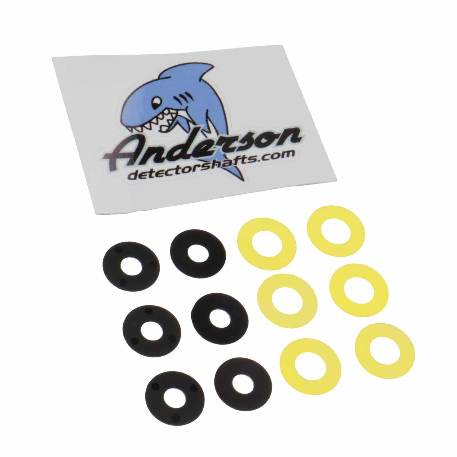 Anderson Lower Rod Shim Kit 3/8 x .020" and 1/4 x .020 Shim 12 Pieces - Image 1