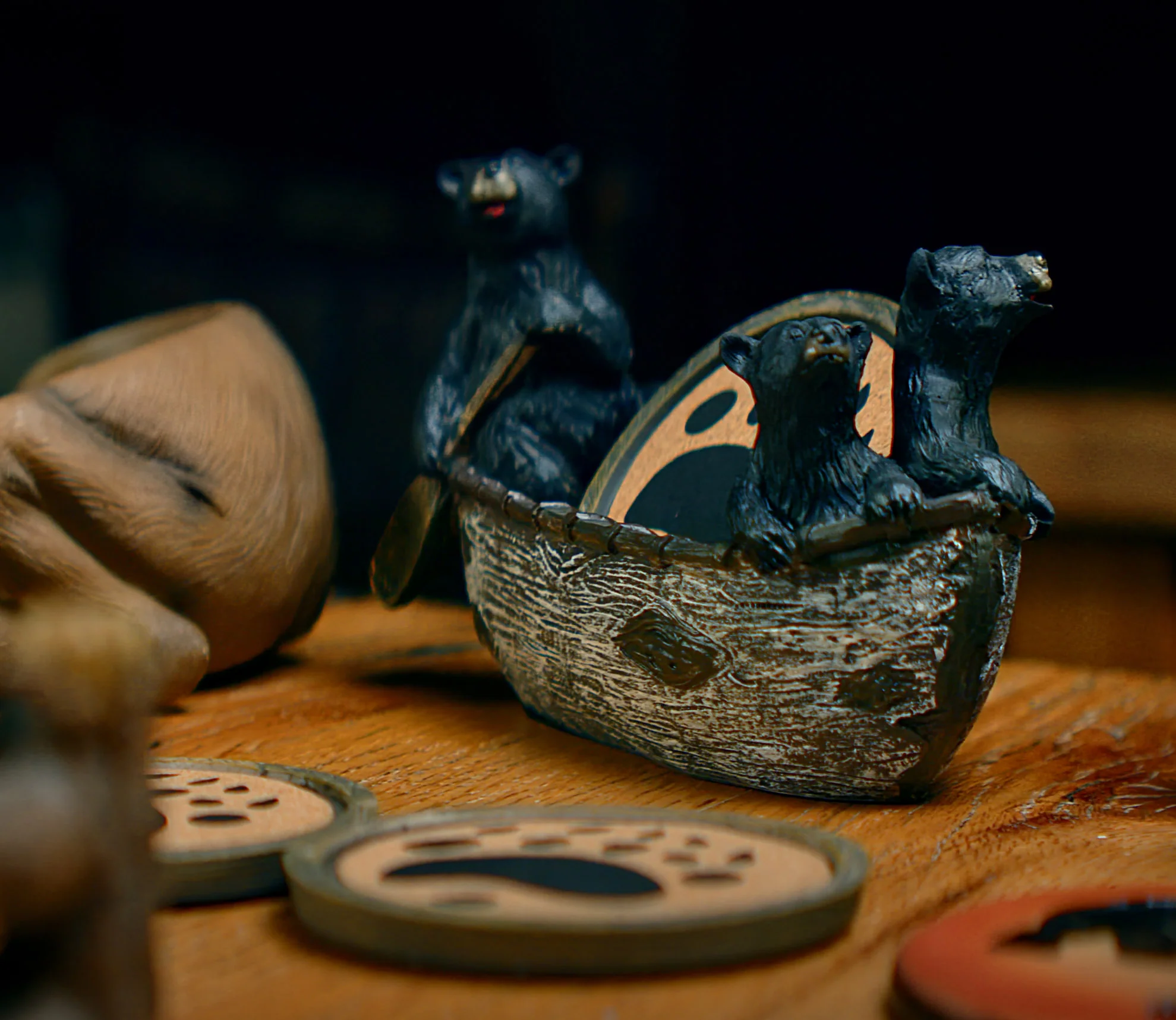 Coaster Set-Bears in Boat - Image 2