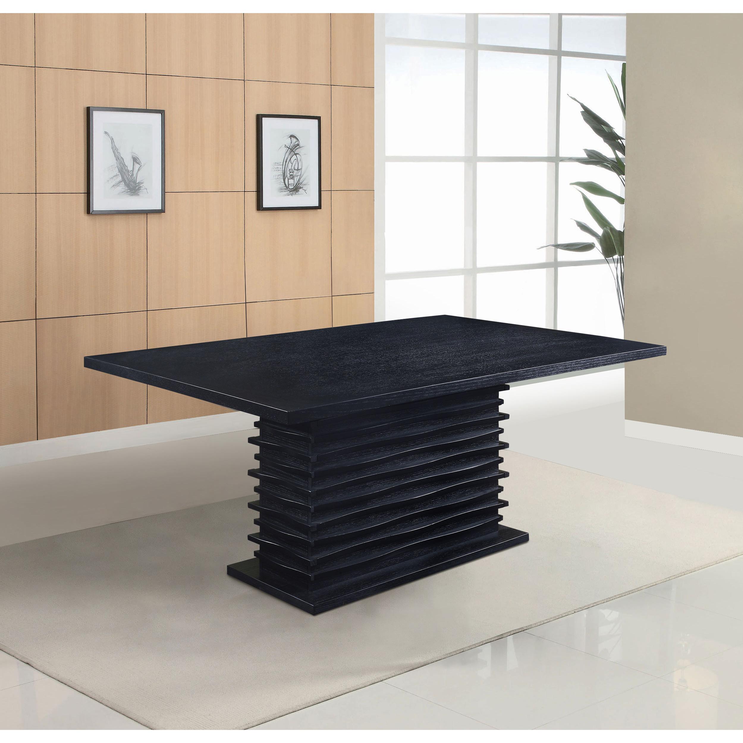 Coaster Furniture Stanton 102061 Rectangular 66-inch Dining Table - Black - Image 2
