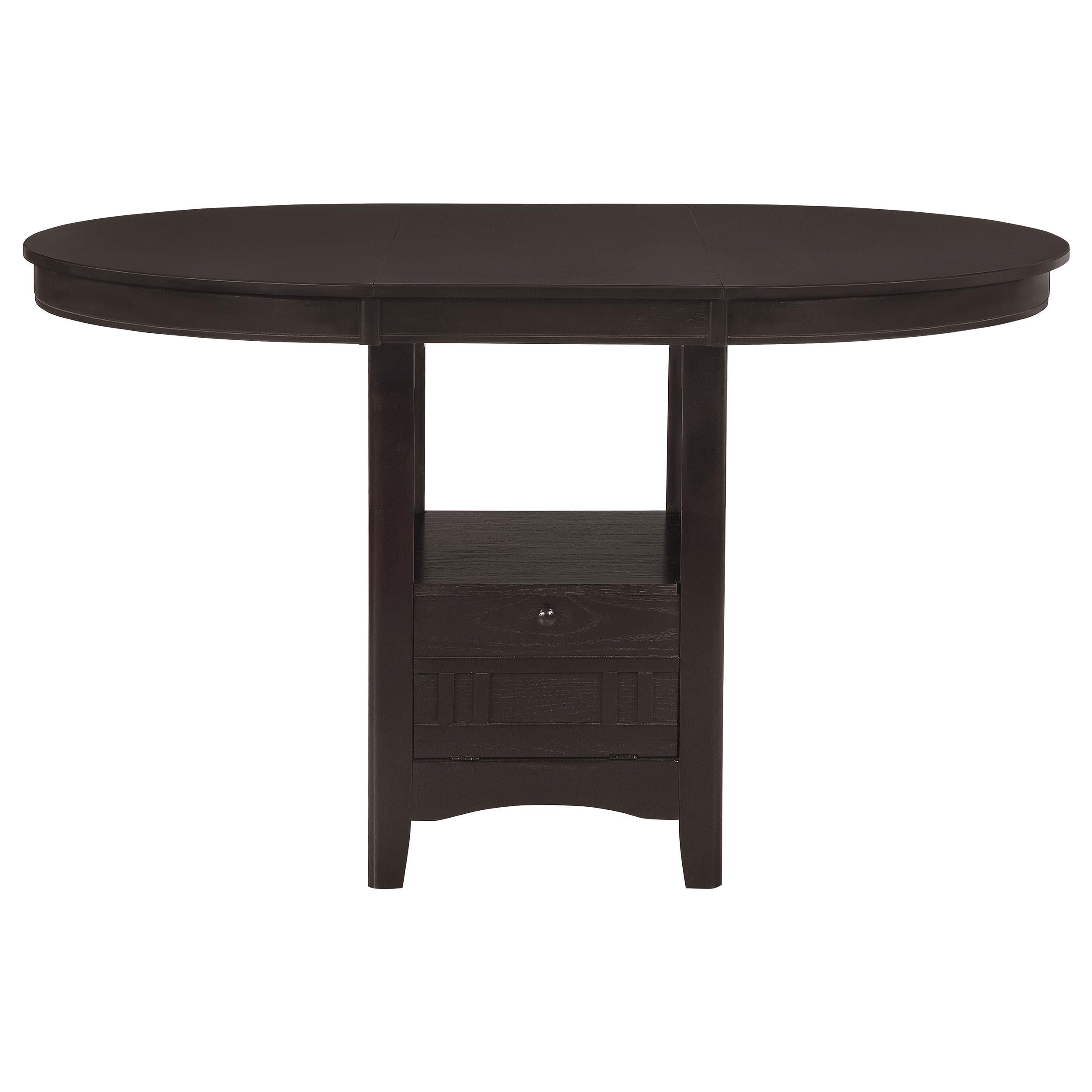 Coaster Furniture Lavon 102888 Oval 60-inch Extension Counter Dining Table - Espresso - Image 3