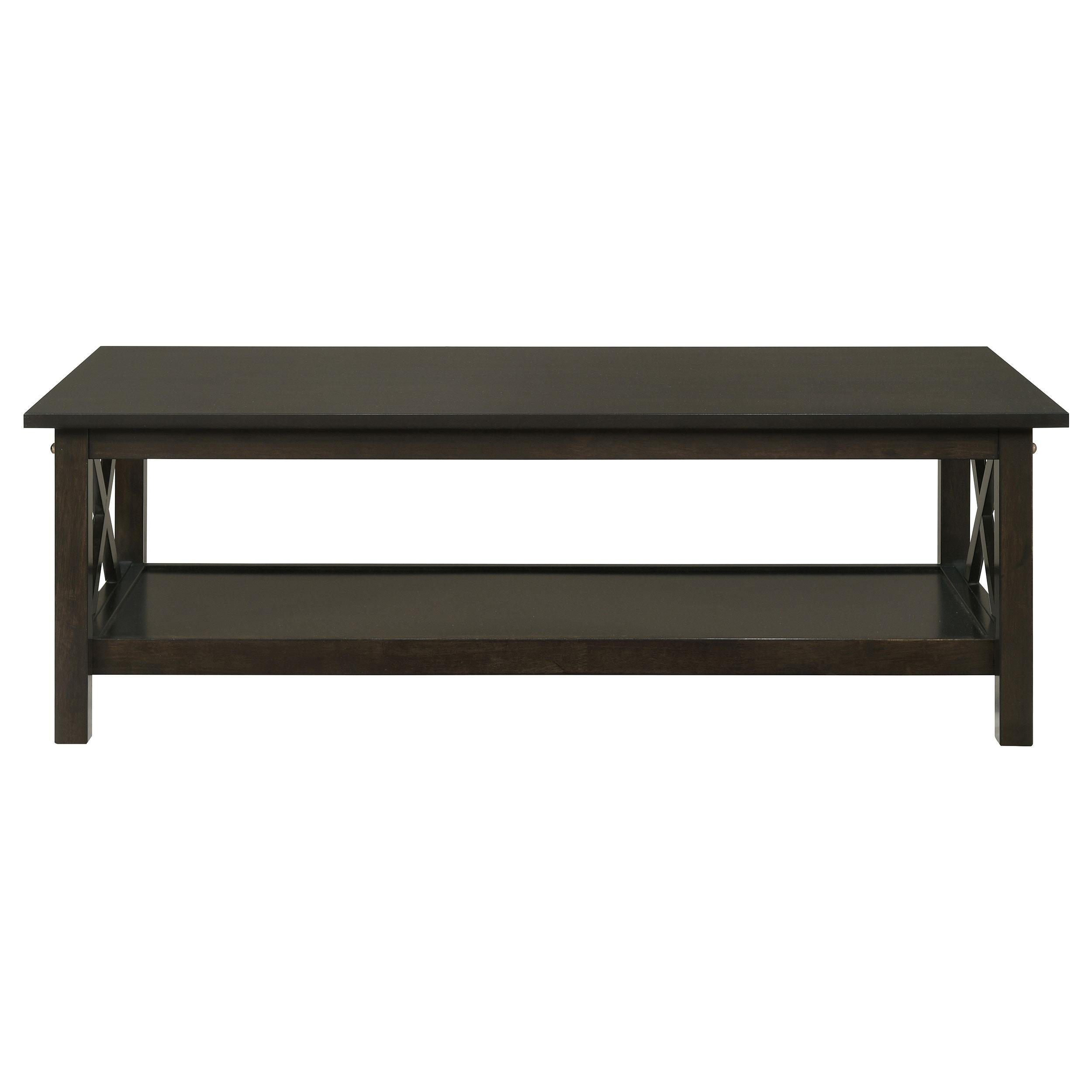 Coaster Furniture Rachelle 5909 3-piece Rectangular Coffee Table Set - Deep Merlot - Image 3