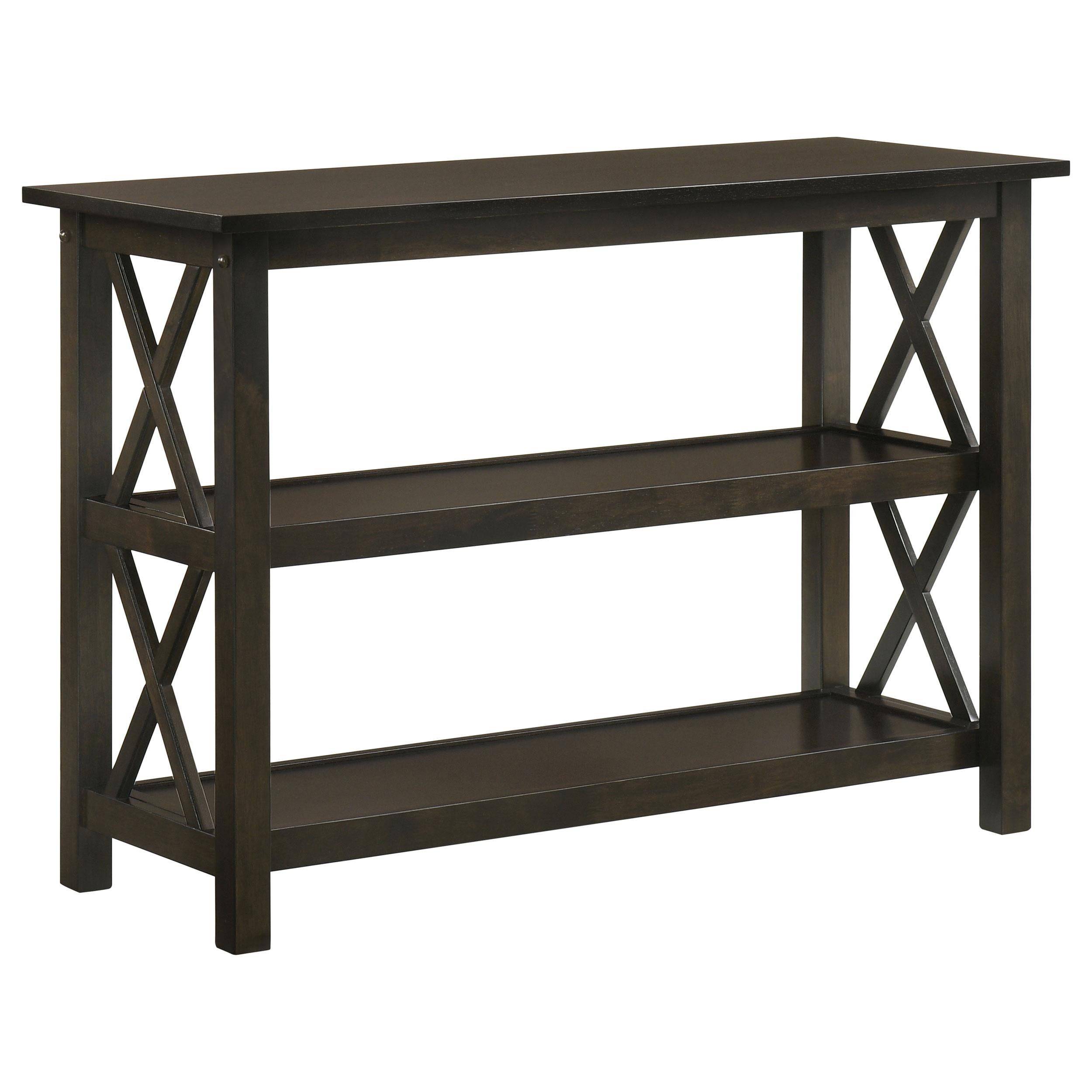 Coaster Furniture Rachelle 5910 2-shelf Wood Entryway Console Table - Deep Merlot - Image 1
