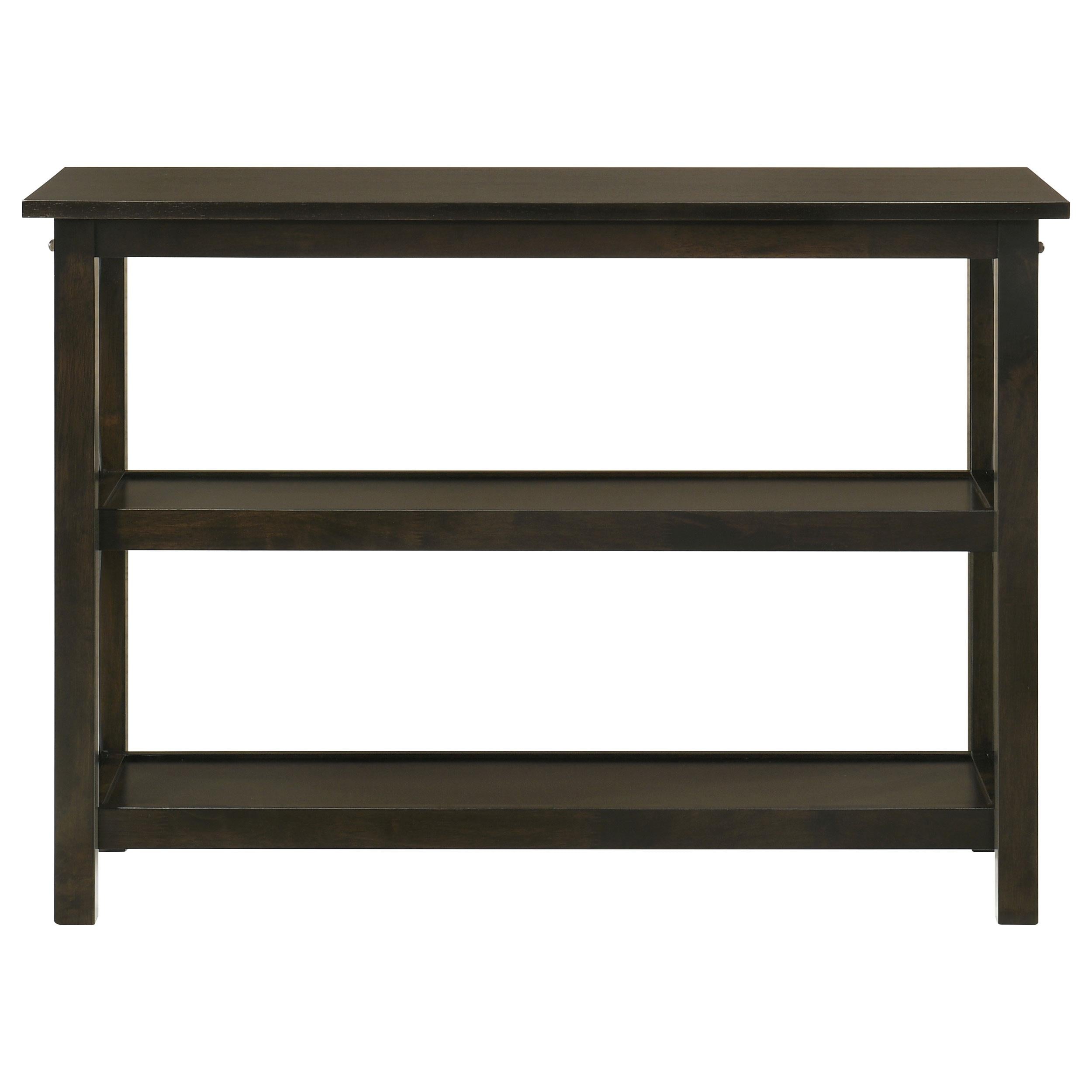 Coaster Furniture Rachelle 5910 2-shelf Wood Entryway Console Table - Deep Merlot - Image 2