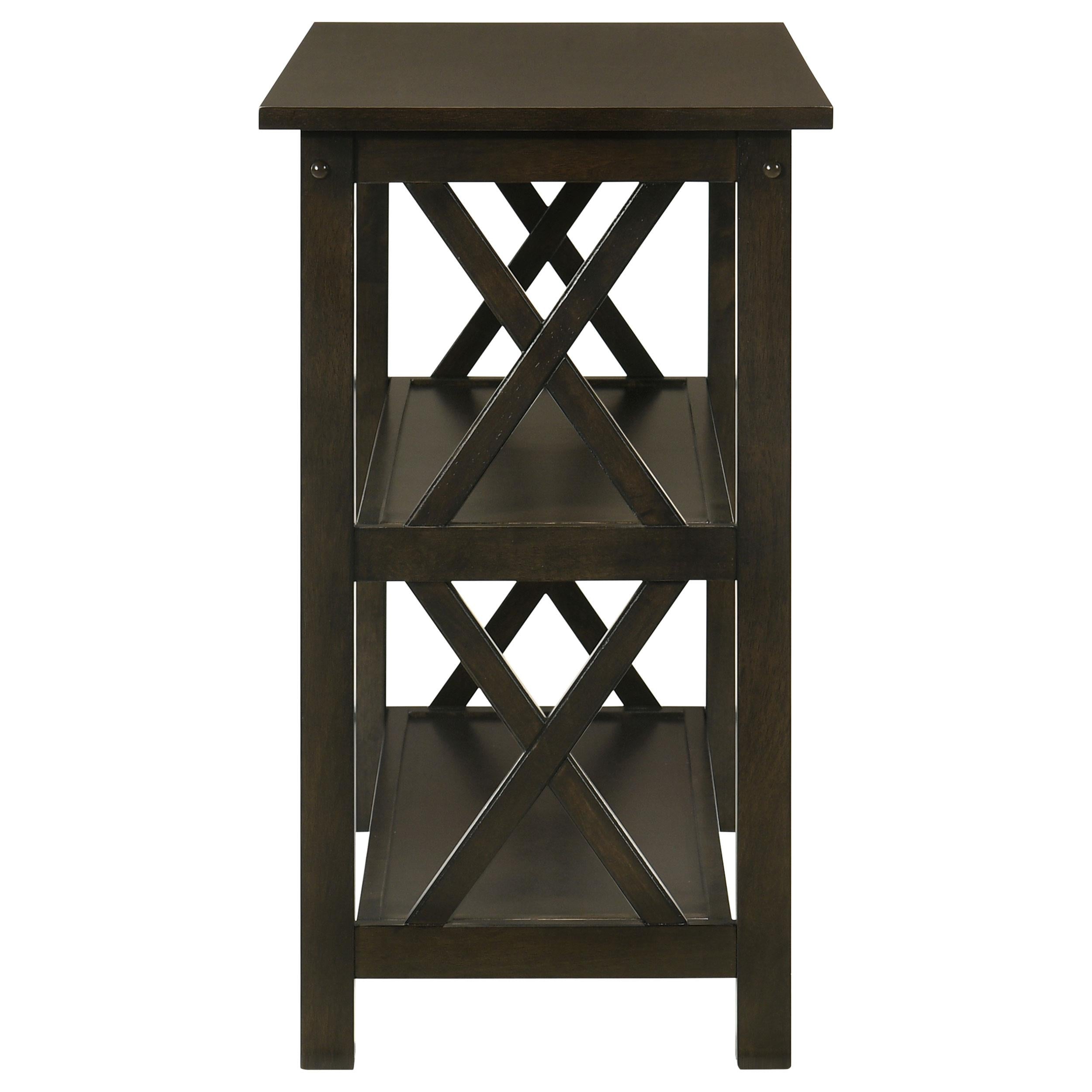 Coaster Furniture Rachelle 5910 2-shelf Wood Entryway Console Table - Deep Merlot - Image 3