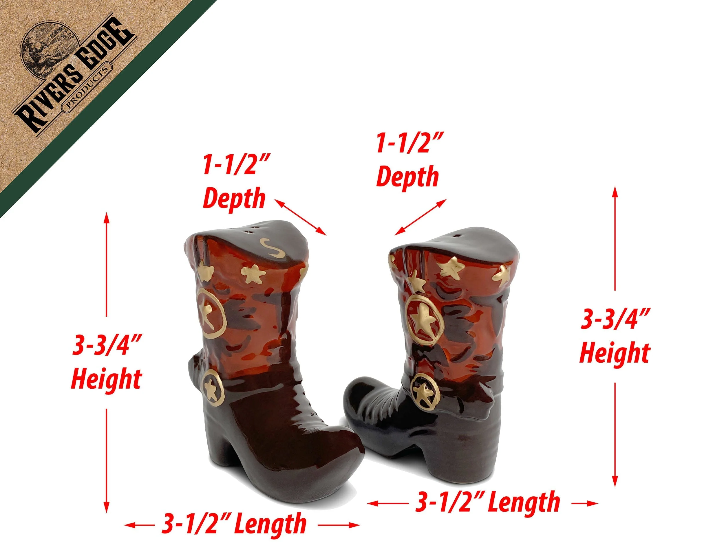 Salt and Pepper Shakers-Cowboy Boots - Image 2
