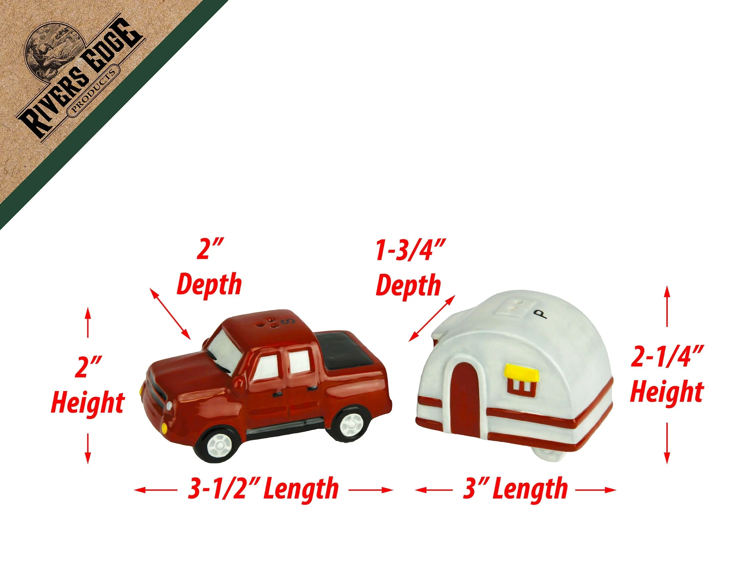 Salt and Pepper Shakers-Truck and Camper - Image 2
