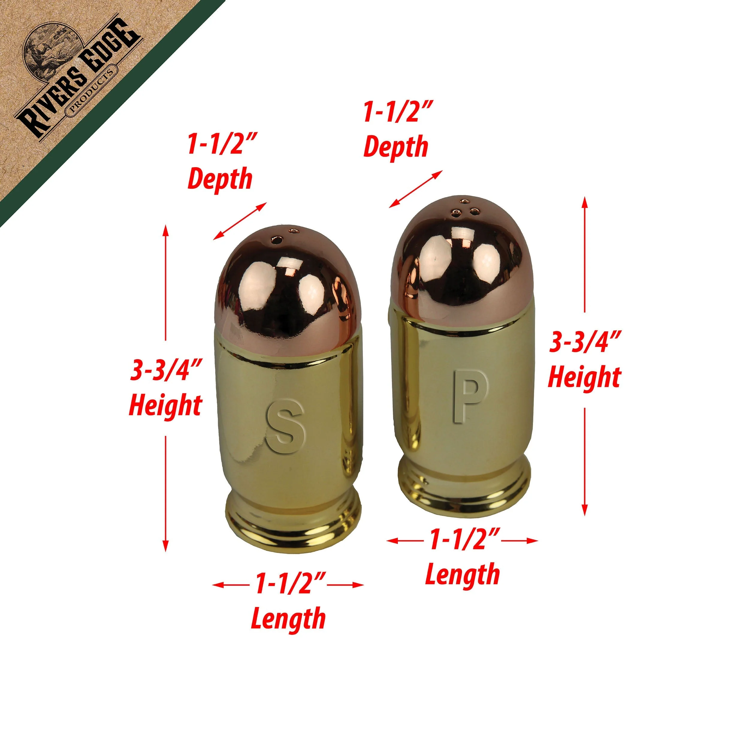Salt and Pepper Shakers-Bullet - Image 2