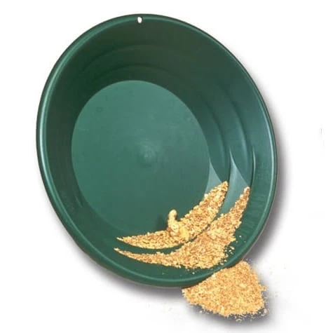 Garrett 15 inch SuperSluice Gold Pan with Two 1/2" Riffles Deep Throat Funnel - Image 1