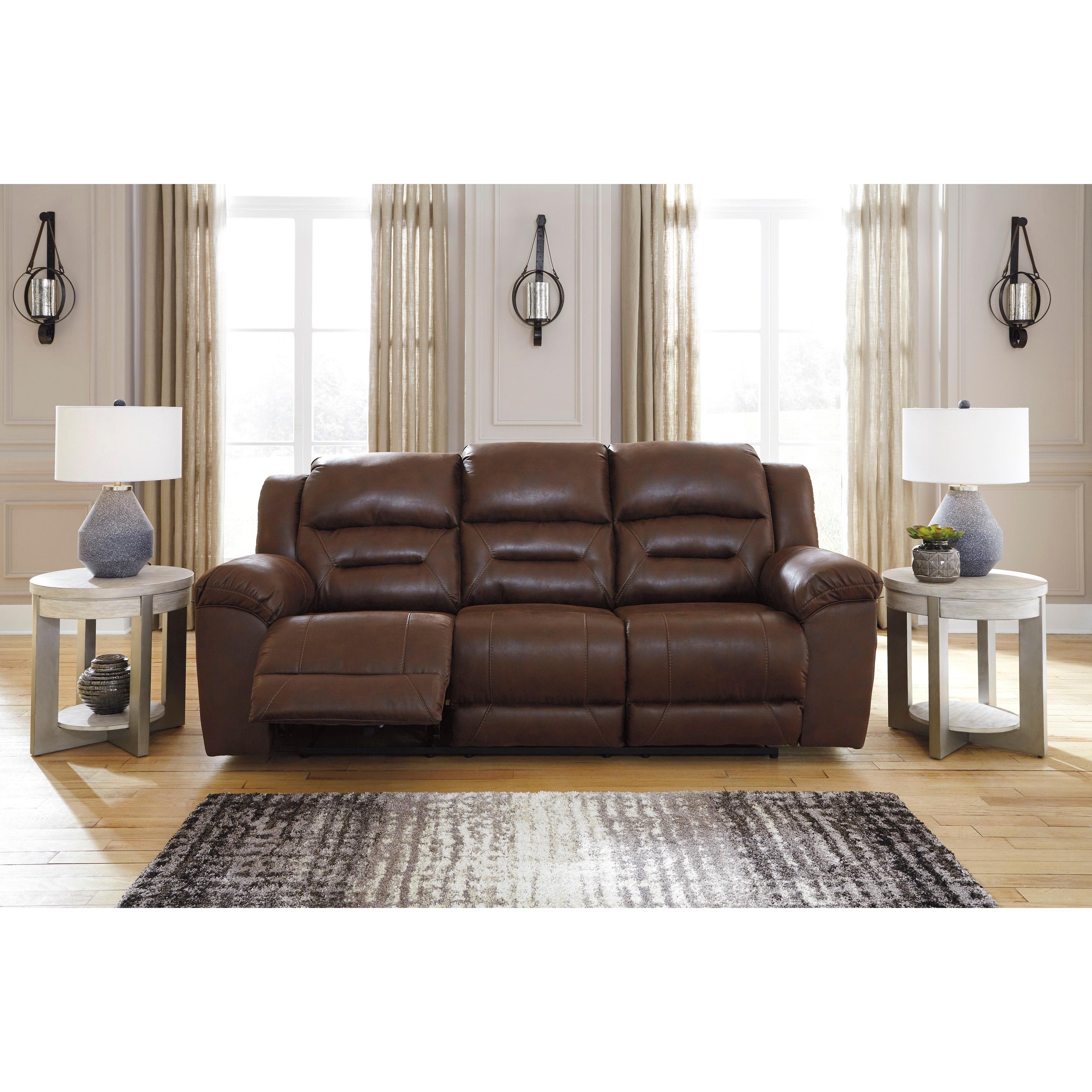 Signature Design by Ashley Stoneland 39904U1 2 pc Reclining Living Room Set - Chocolate - Image 2