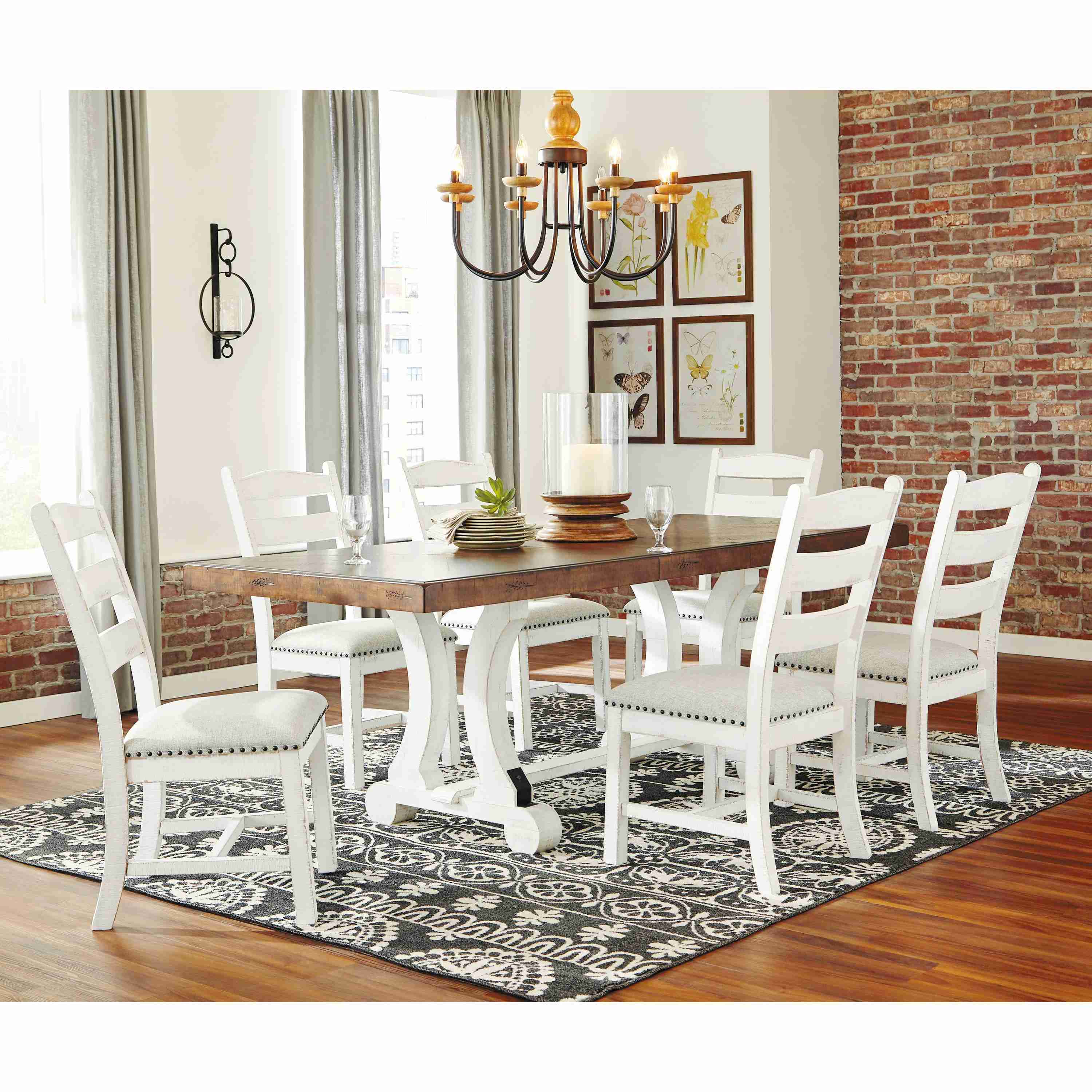Signature Design by Ashley Valebeck D546D6 7 pc Dining Set - Image 1