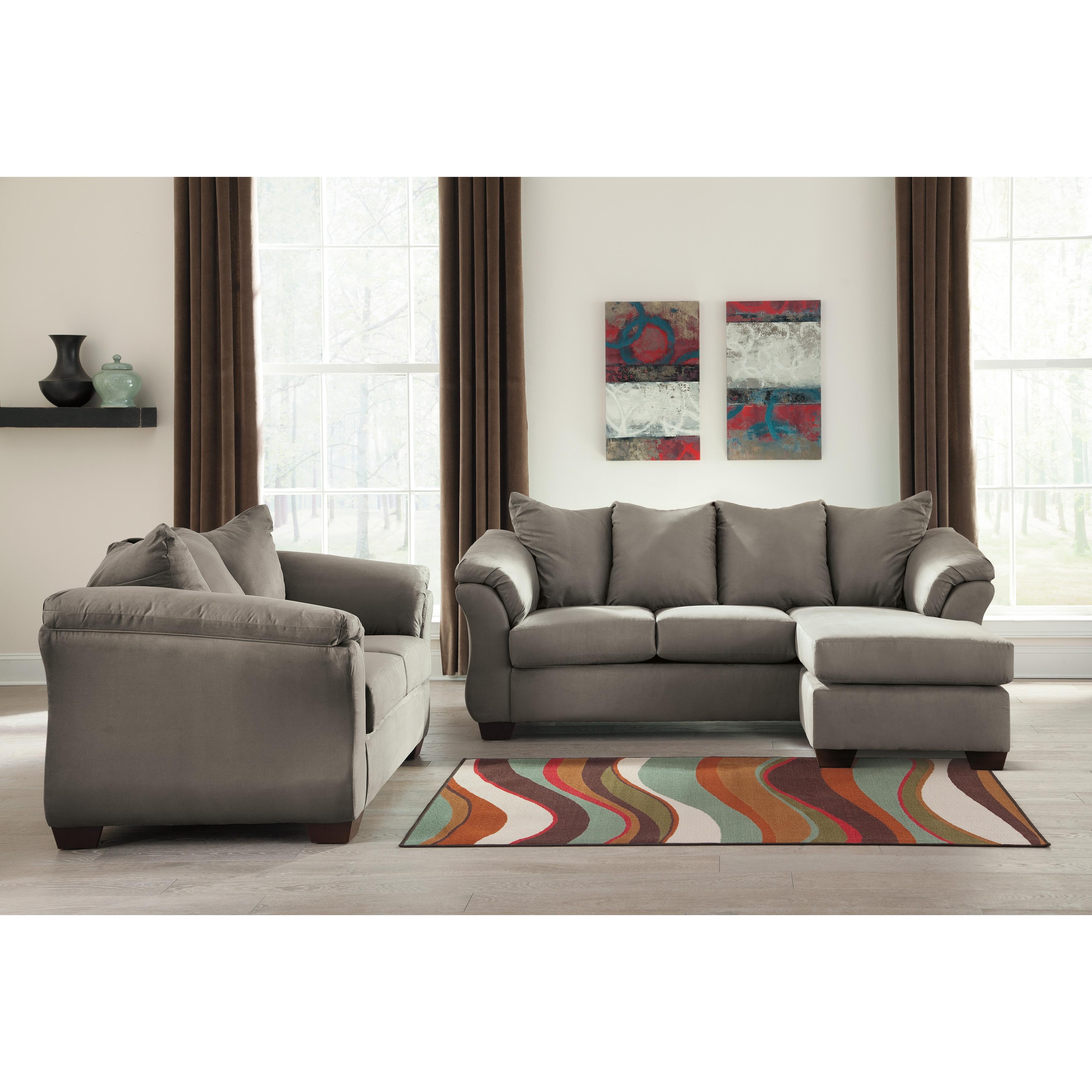 Signature Design by Ashley Darcy Stationary Fabric Loveseat 7500535 - Image 3