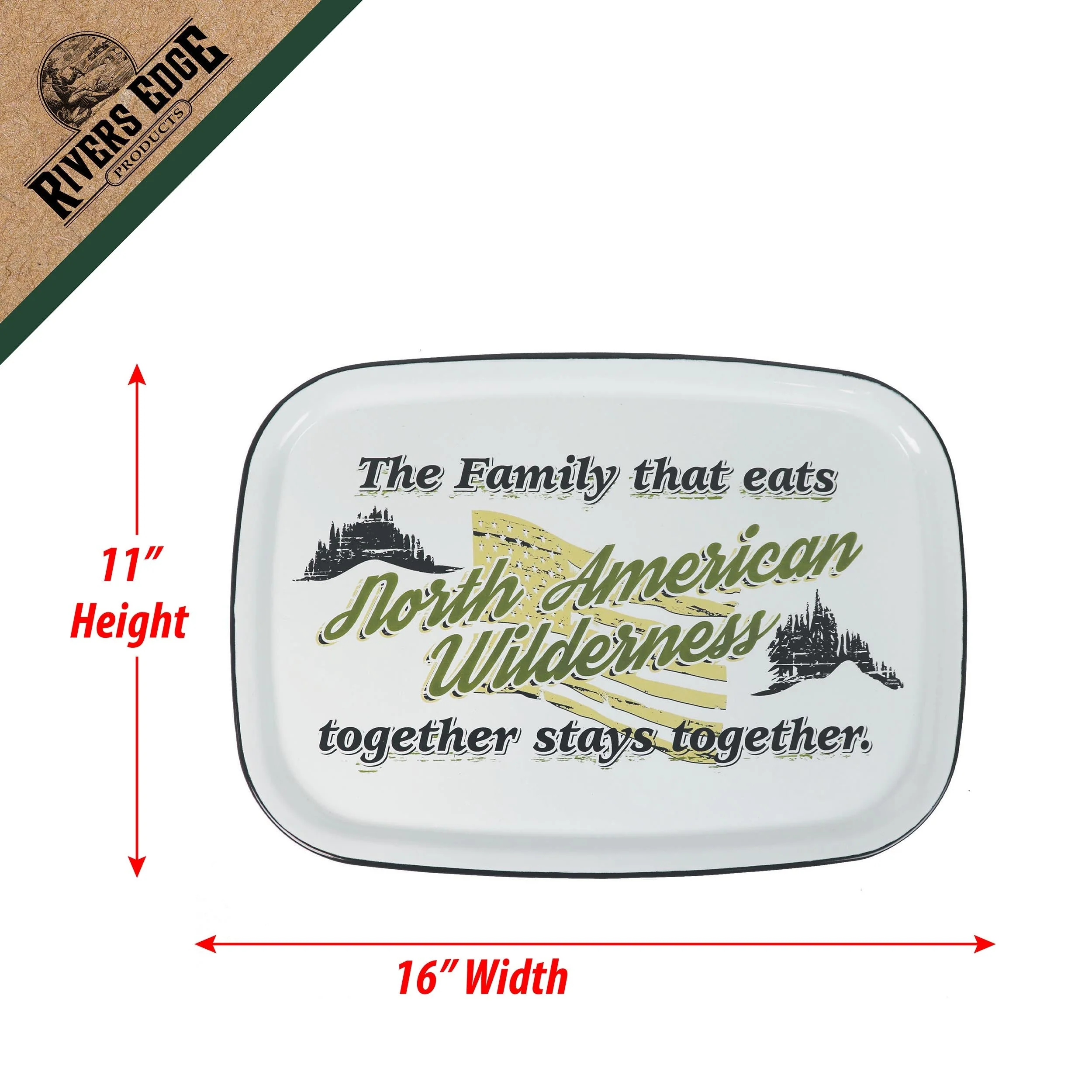 Serving Tray-Porcelain Enamel - Image 2
