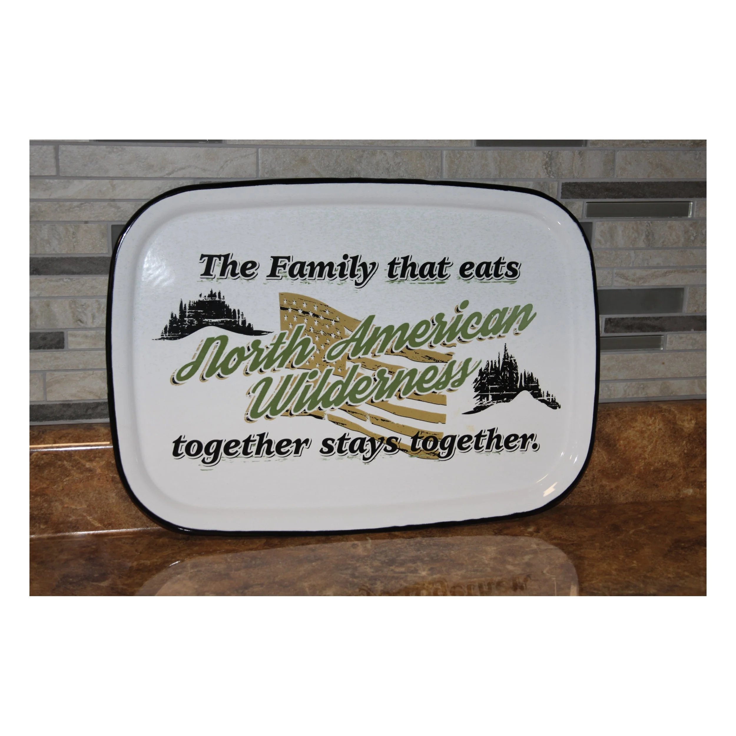 Serving Tray-Porcelain Enamel - Image 1