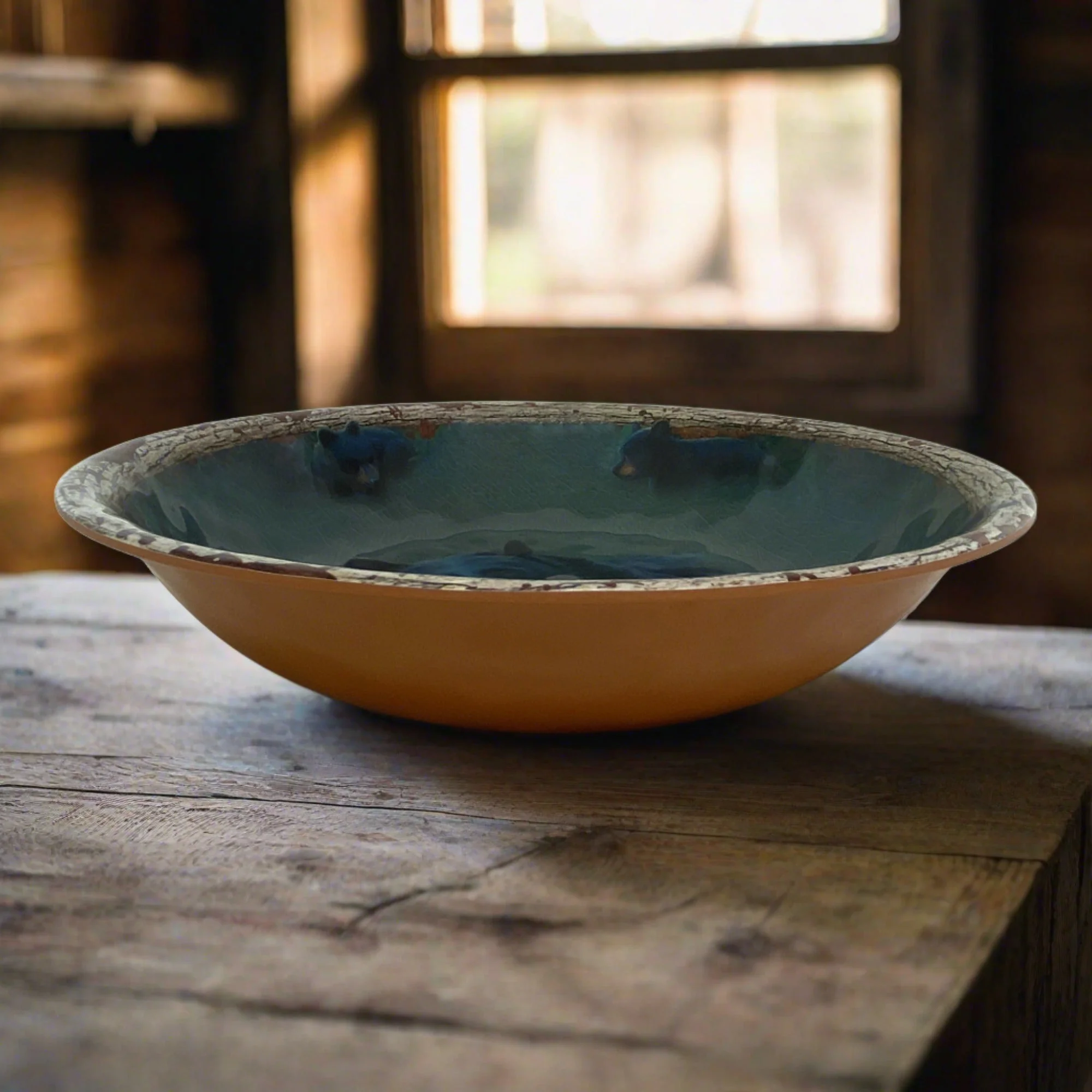 Bowl Round Melamine 13.5in-Bear - Image 2
