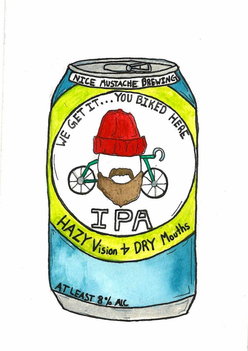 We Get it - You Biked Here IPA Sticker - Image 3