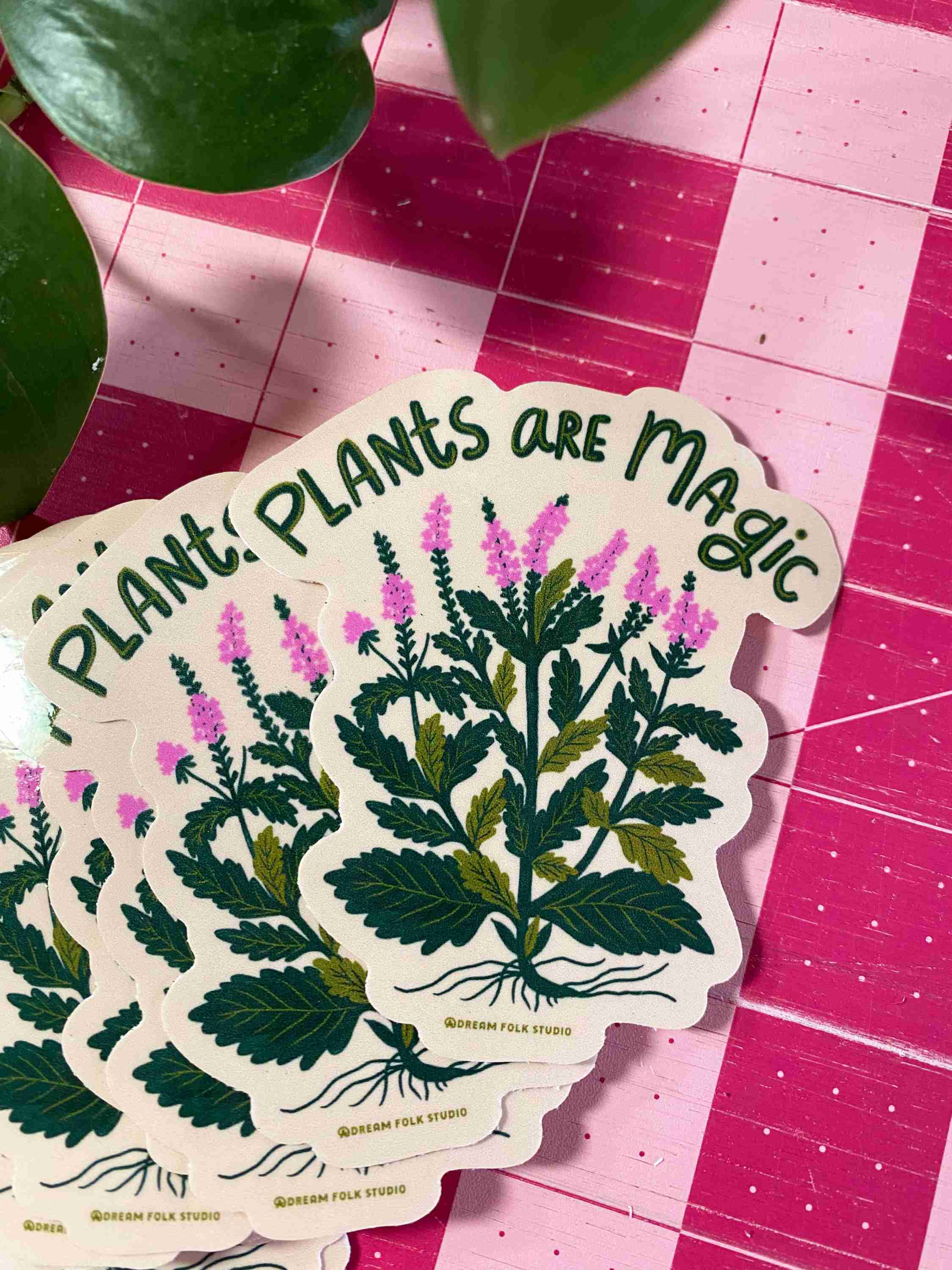 Plants are Magic Sticker - Vervain - Verbena Flower Decal - Image 2