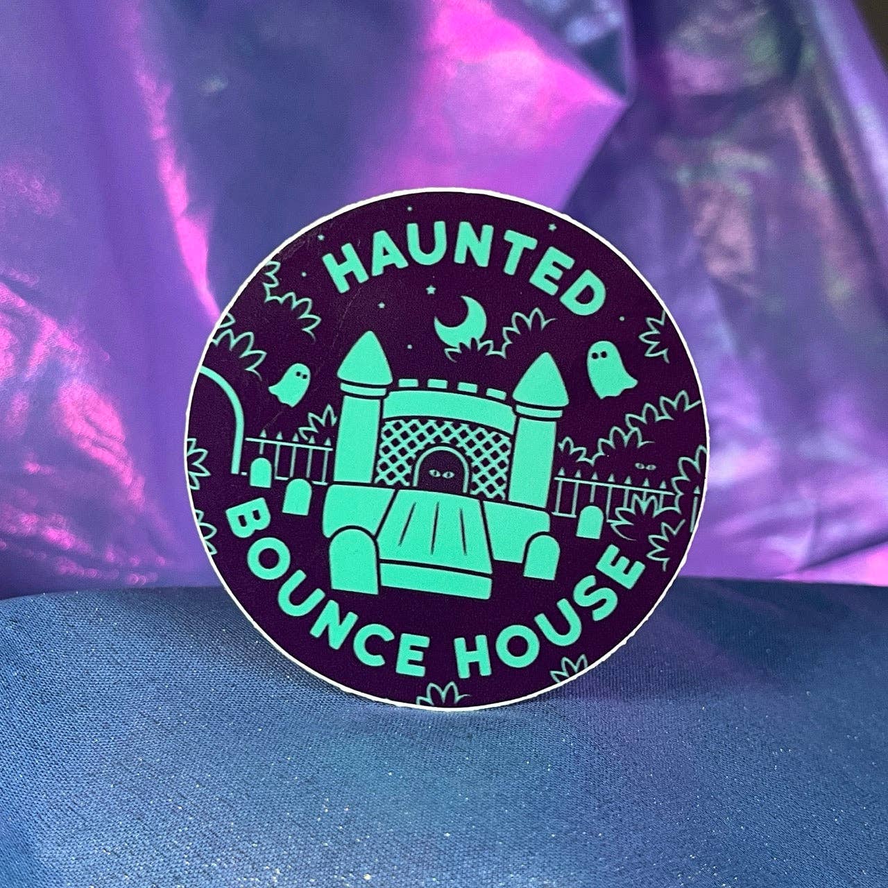 Haunted Bounce House Sticker - Image 2
