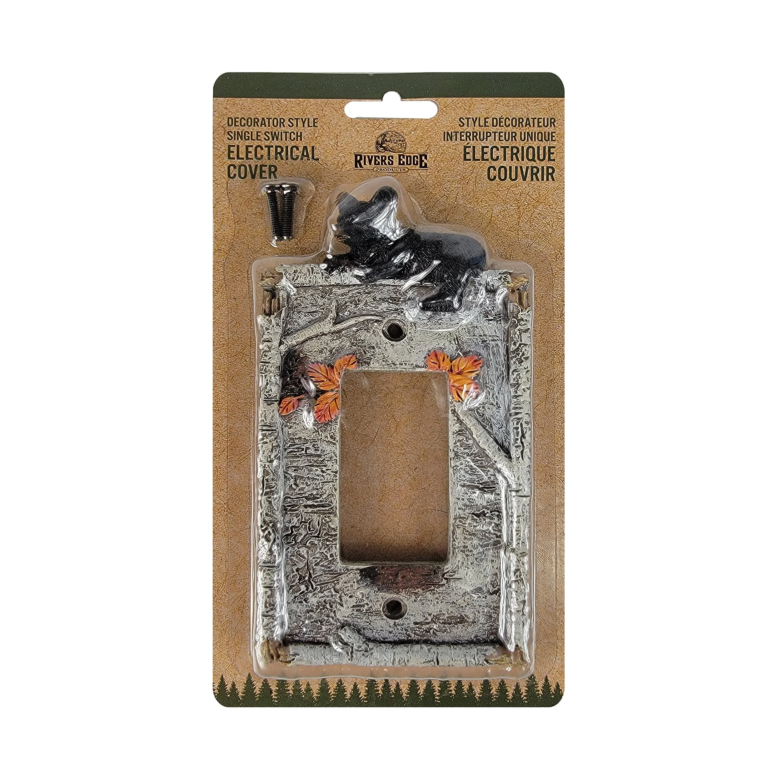 Electrical Cover Plate Single-Birch Bear - Image 2