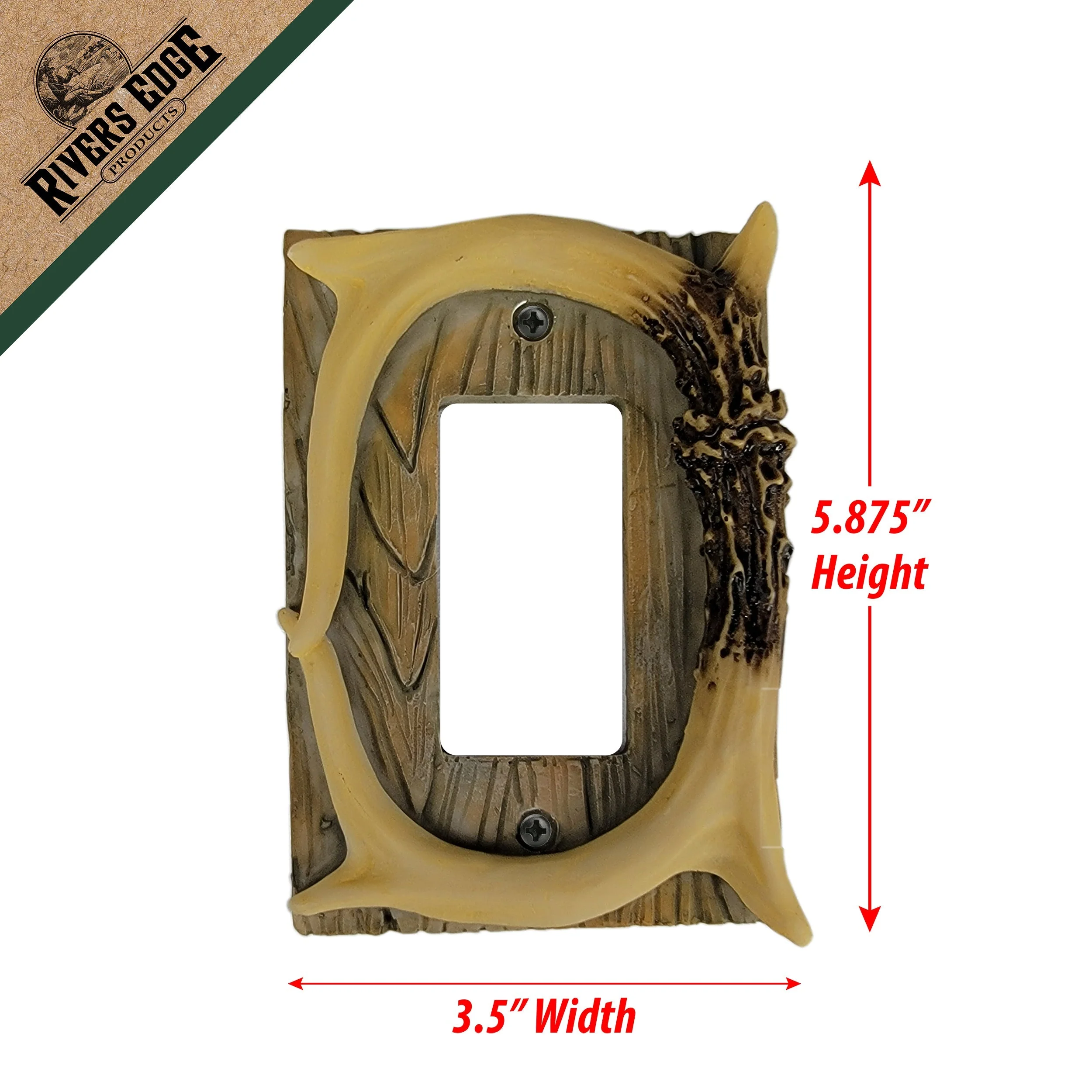 Electrical Cover Plate Single-Antler - Image 3
