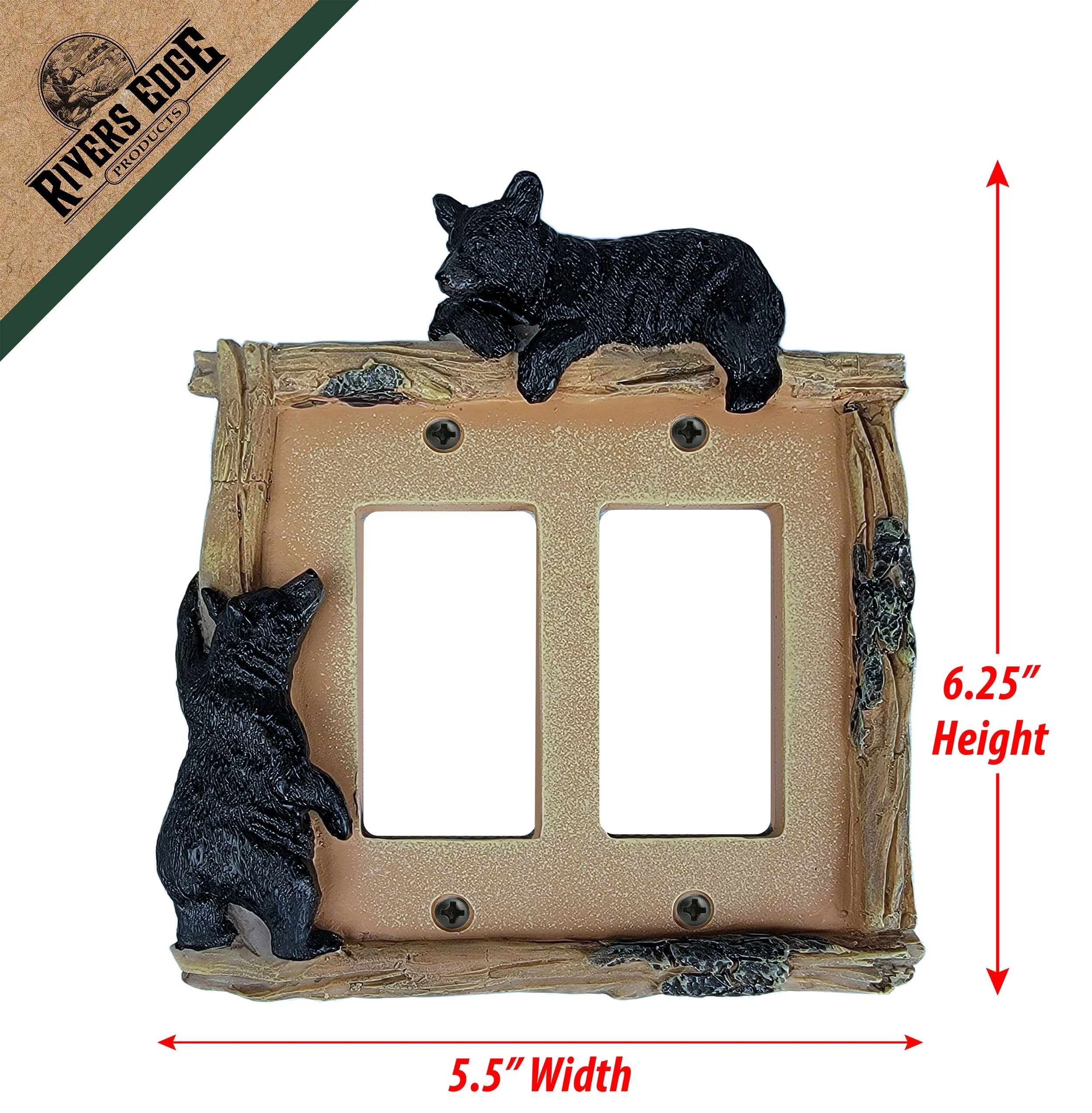 Electrical Cover Plate Double-Bear - Image 3