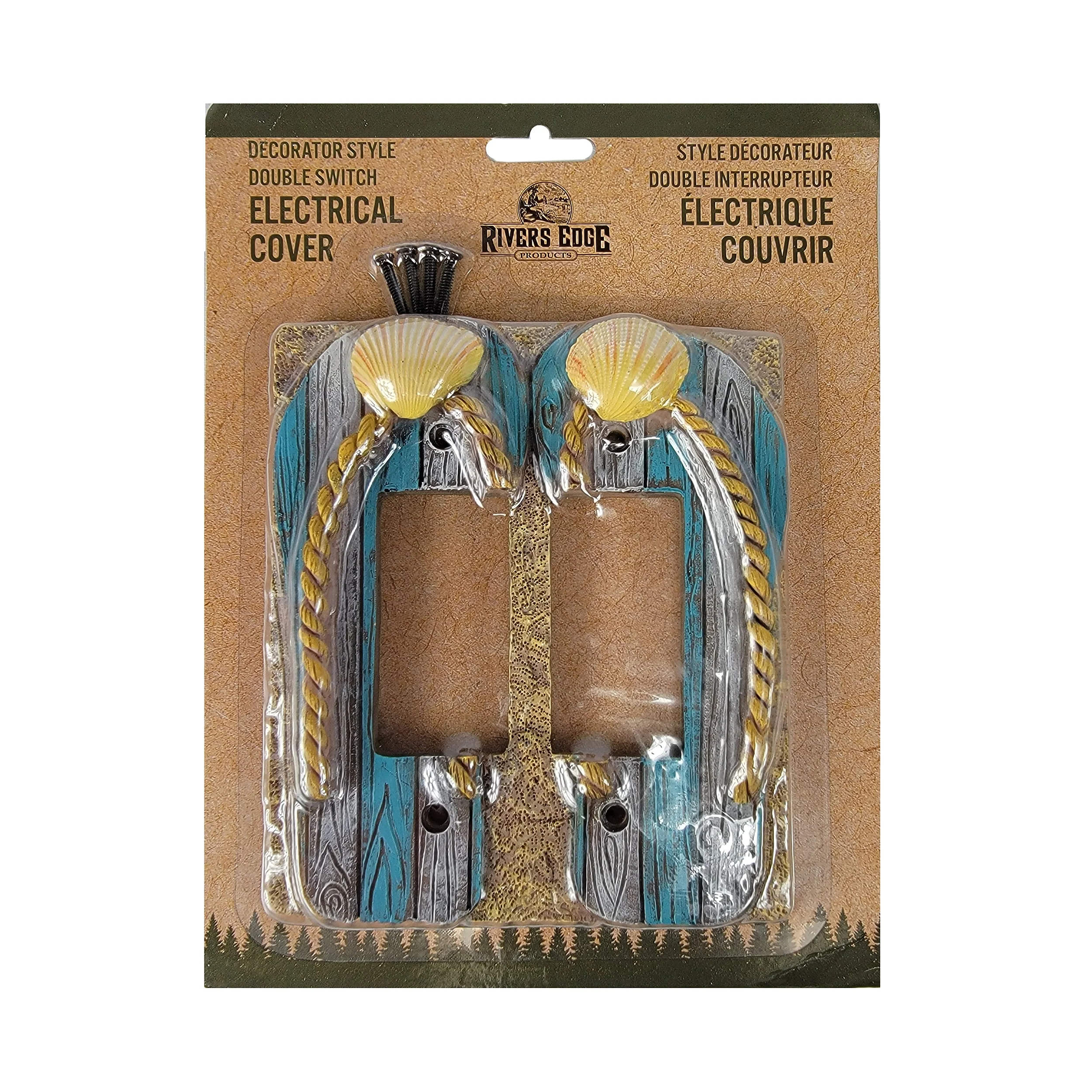 Electrical Cover Plate Double-Beach - Image 2
