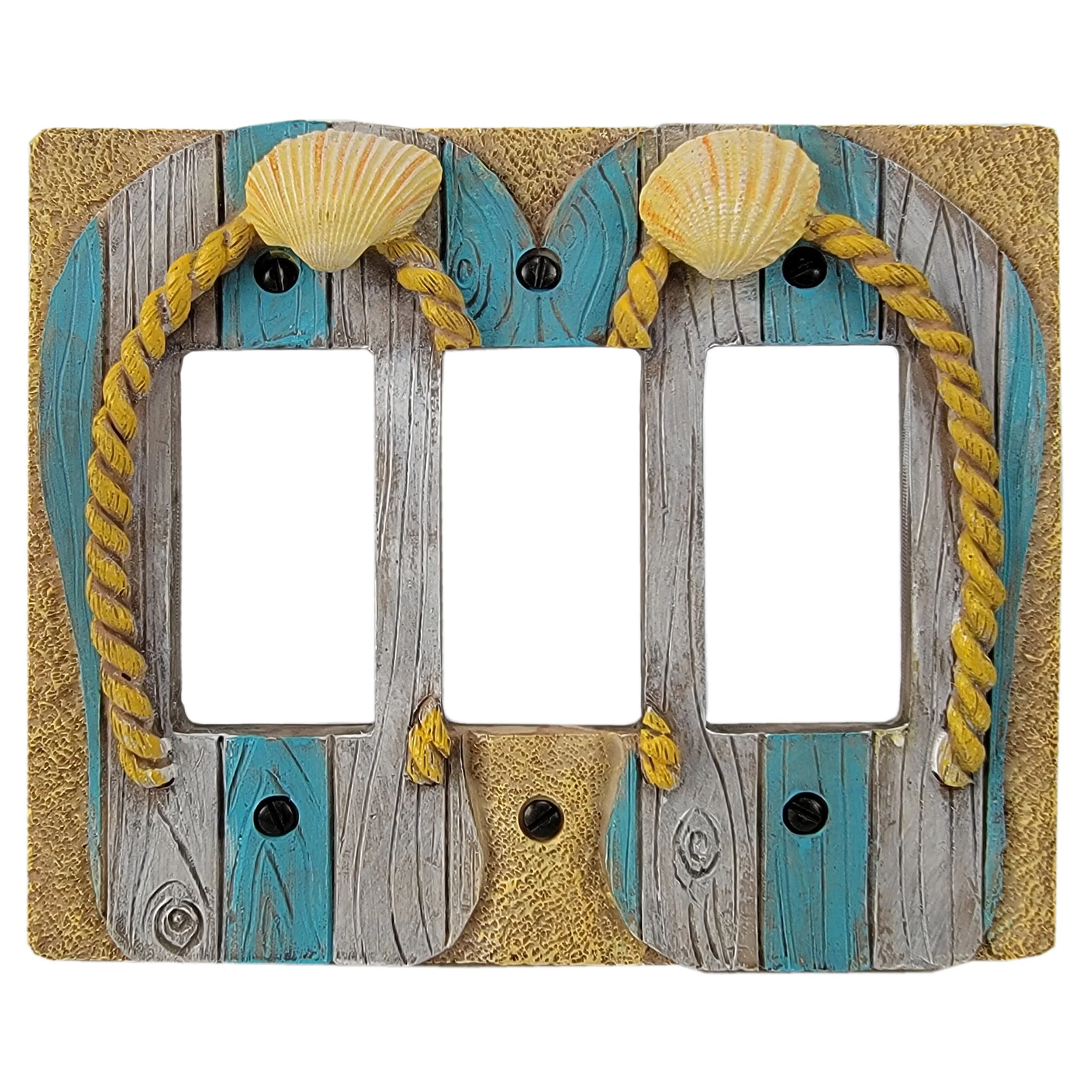 Electrical Cover Plate Triple-Beach