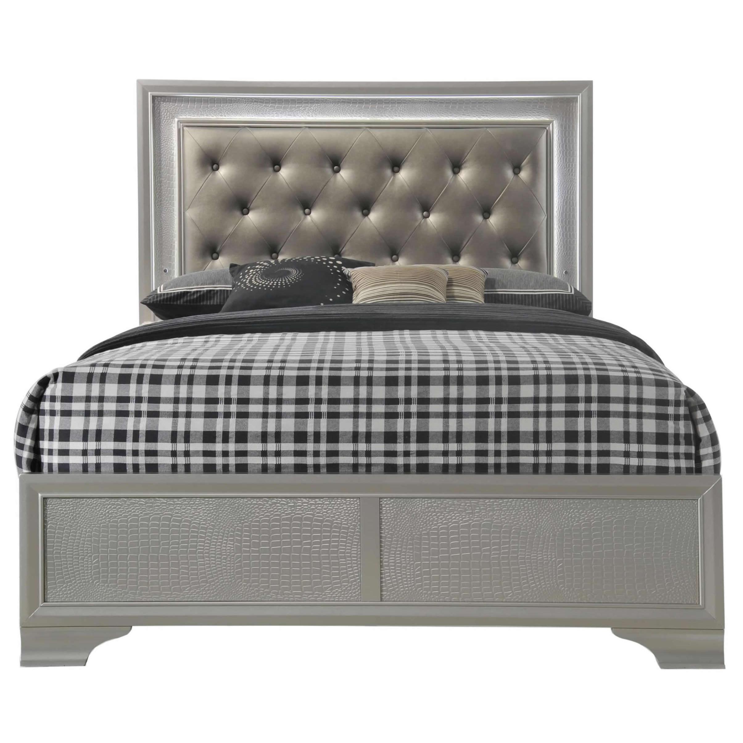 Crown Mark Lyssa B4300 6 pc Queen Panel Bedroom Set - Image 2