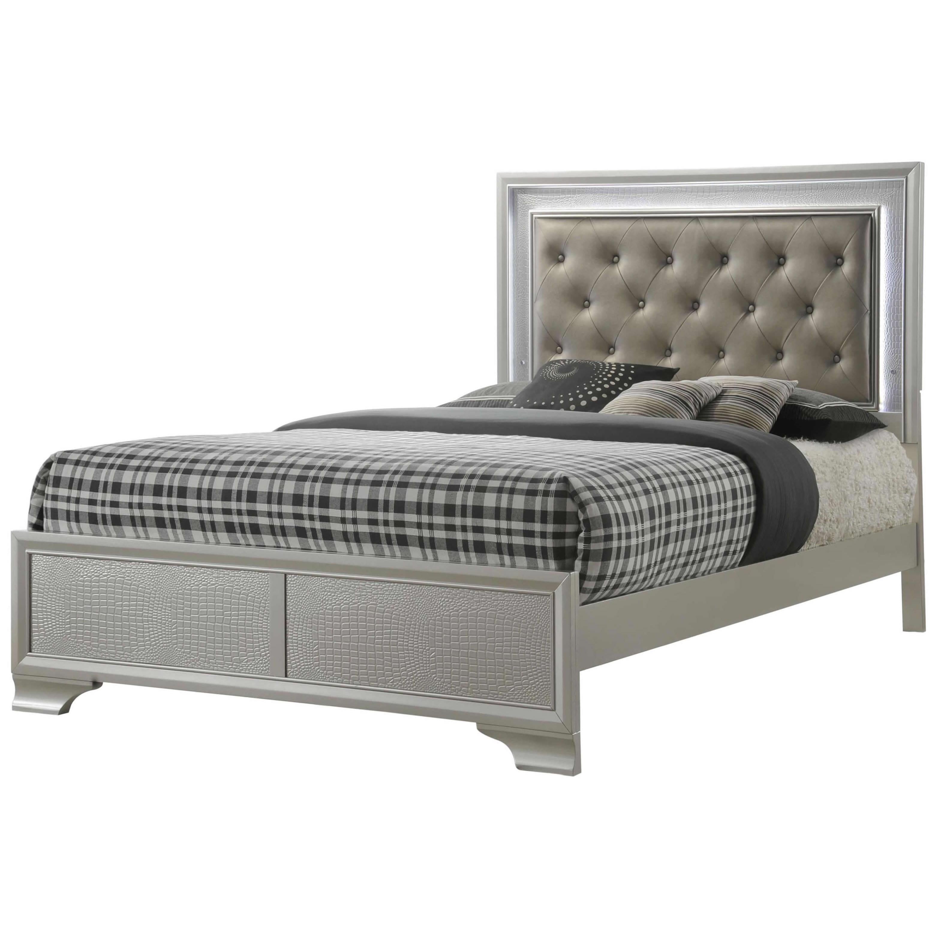 Crown Mark Lyssa B4300 7 pc King Panel Bedroom Set - Image 3