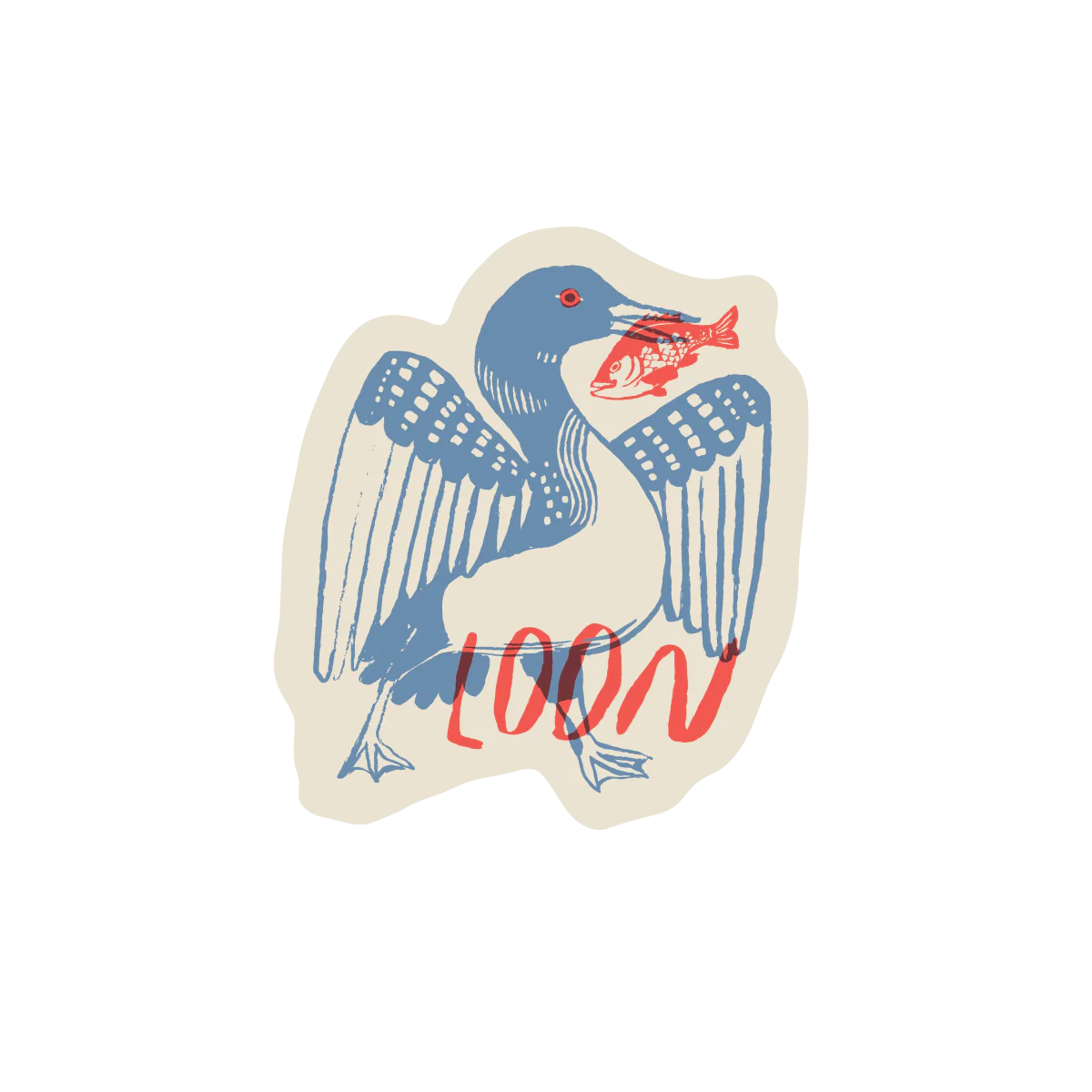 Loon Sticker