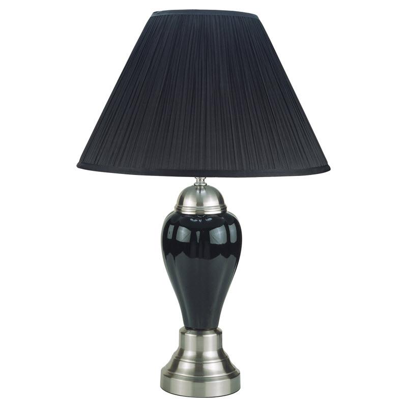 Crown Mark Table Lamp 6115-BK-SHADE/6115-BK-BASE