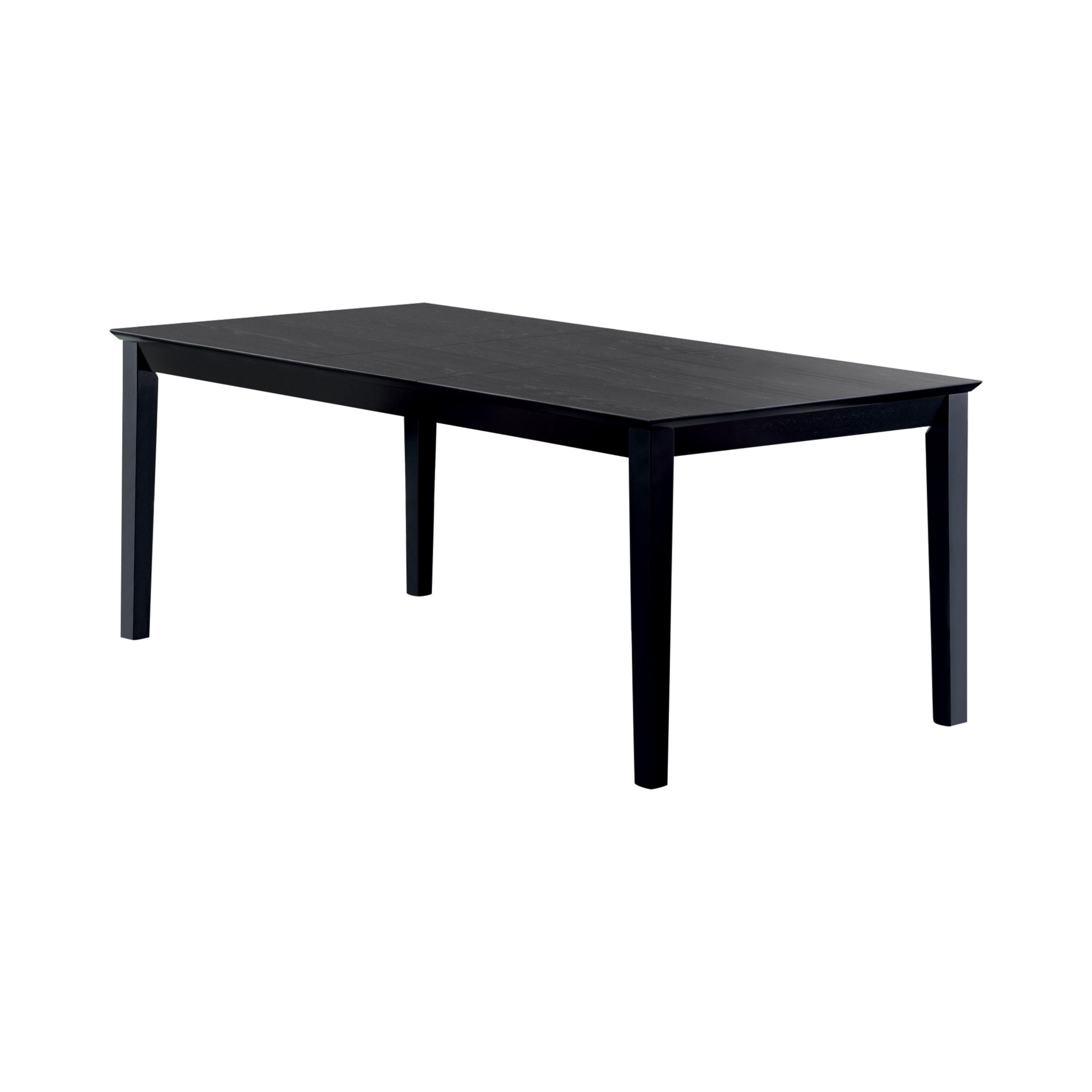 Coaster Furniture Louise 101561 Rectangular 78-inch Extension Leaf Dining Table - Black - Image 1