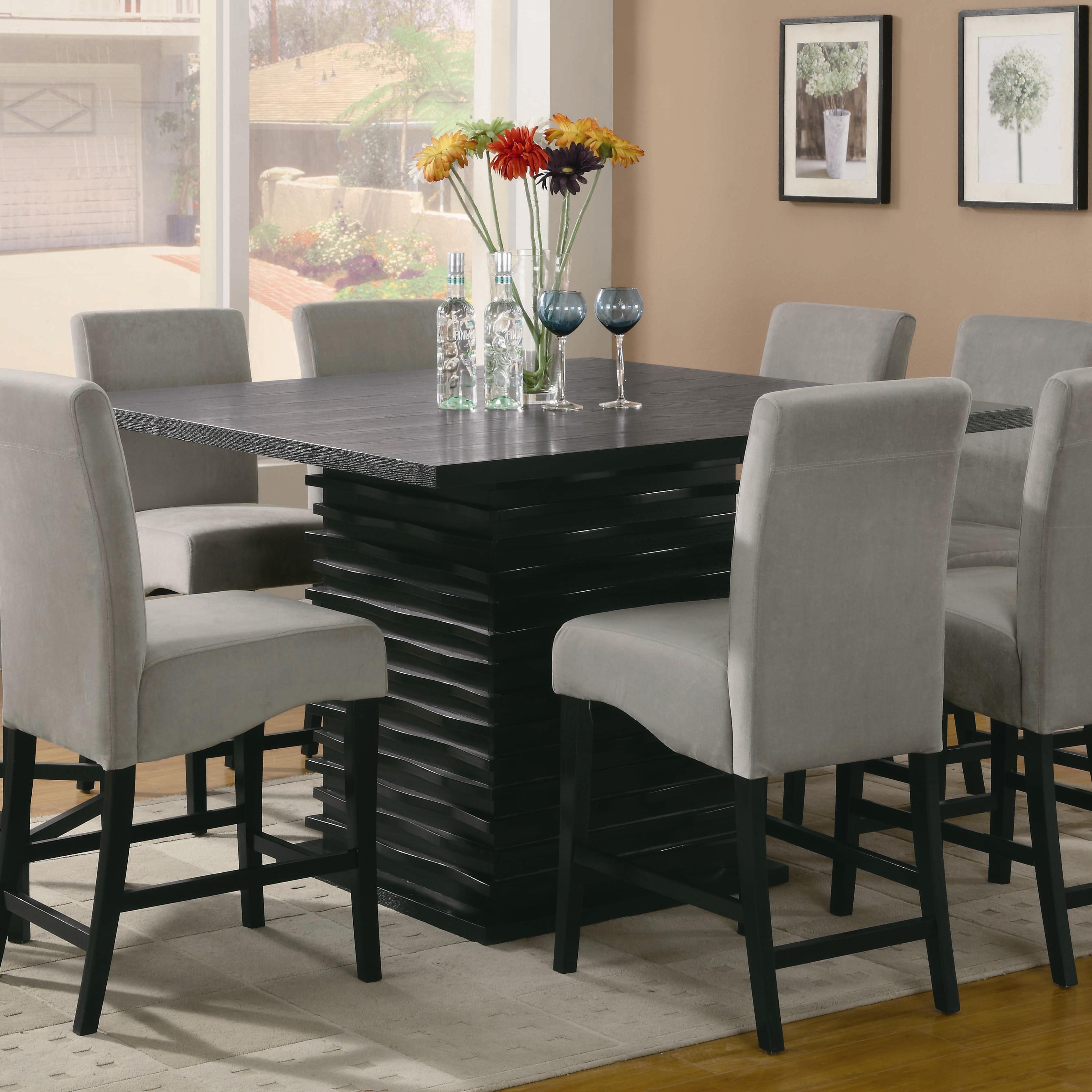 Coaster Furniture Stanton 102068 Square 54-inch Counter Height Dining Table - Black - Image 2