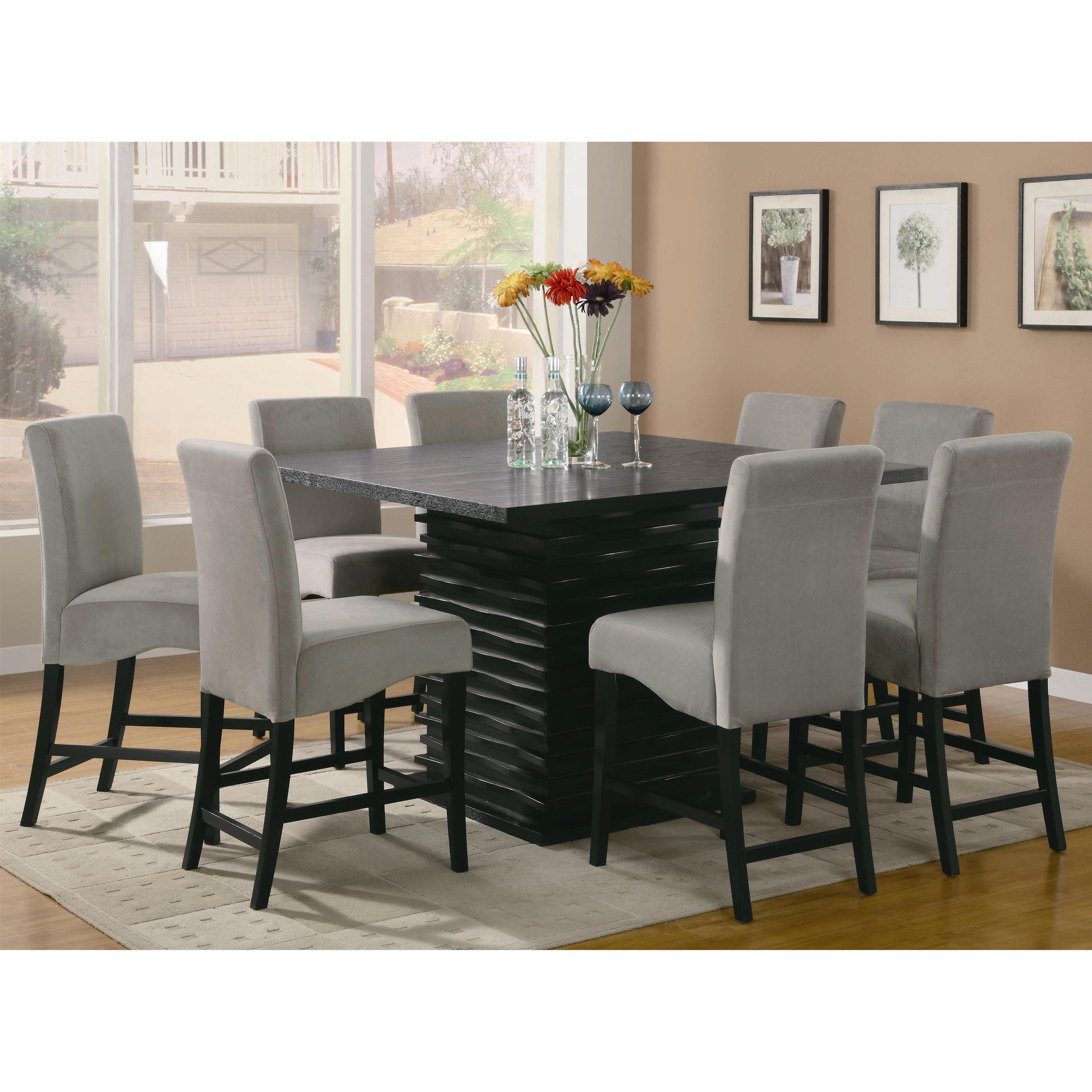 Coaster Furniture Stanton 102068 Square 54-inch Counter Height Dining Table - Black - Image 3