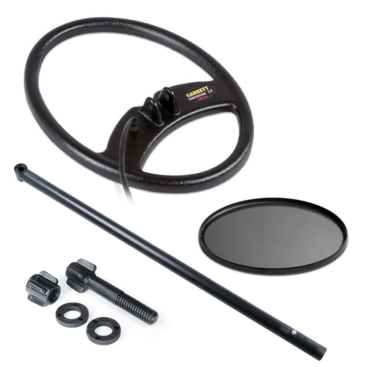 Garrett Infinium LS 10"x14" PROformance Search Coil, Cover, Lower Rod & Hardware - Image 1
