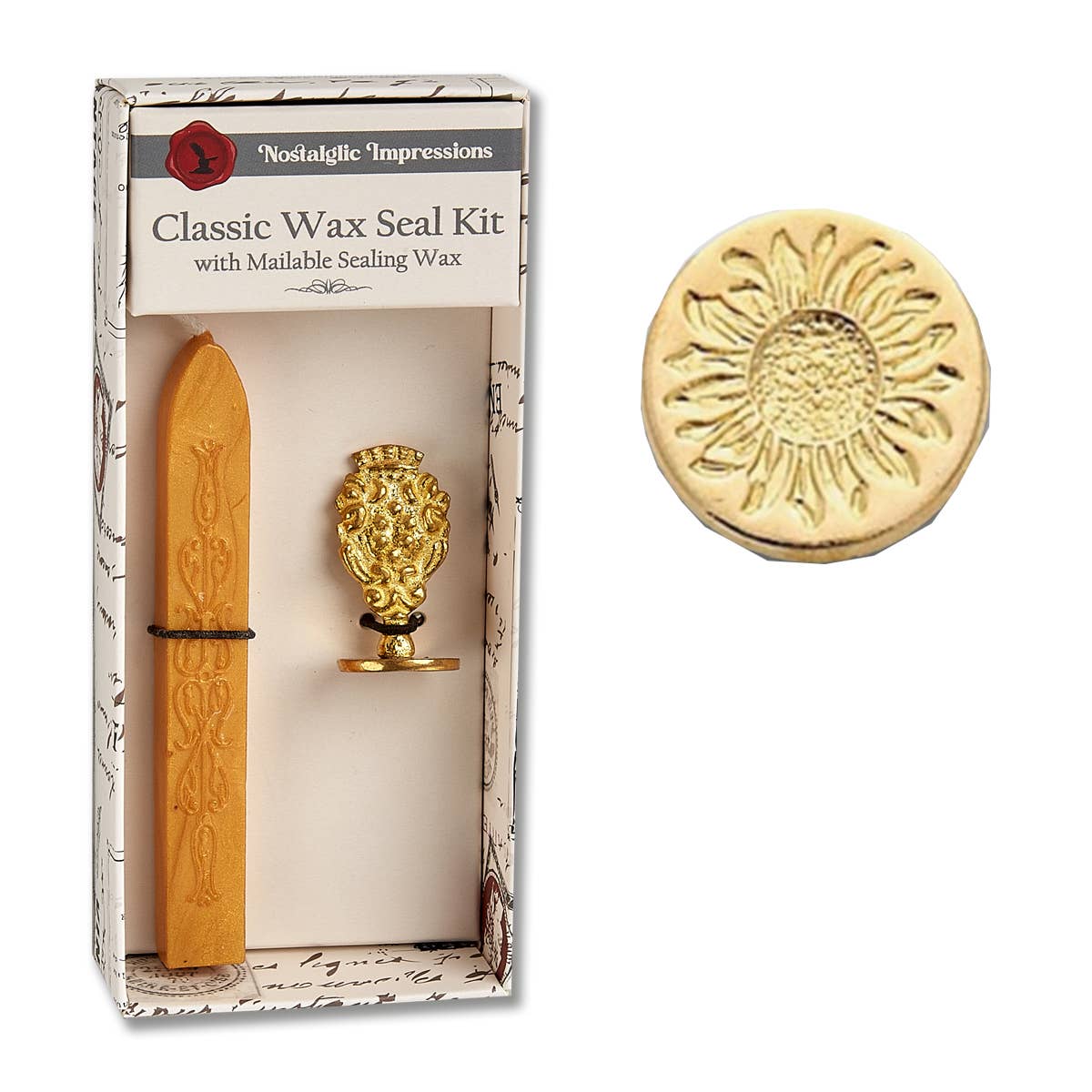 Florentine Brass Stamp  Wax Seal Kits-popular symbols - Image 2