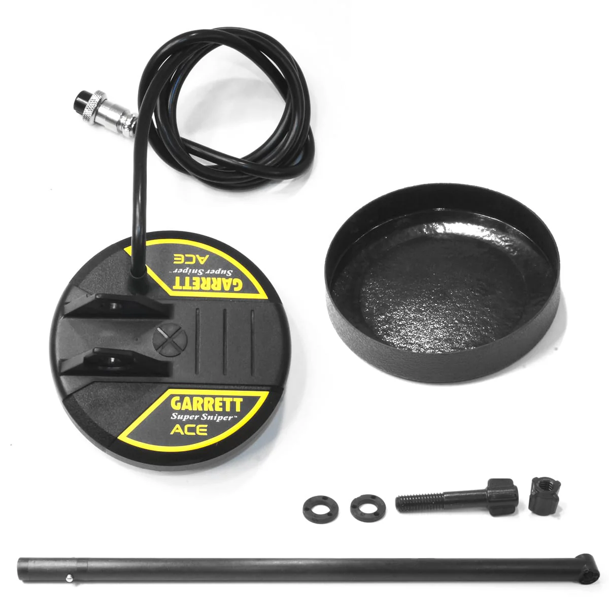 Garrett 4.5'' ACE Sniper Waterproof Coil with Coil Cover and Stem for ACE Series - Image 1