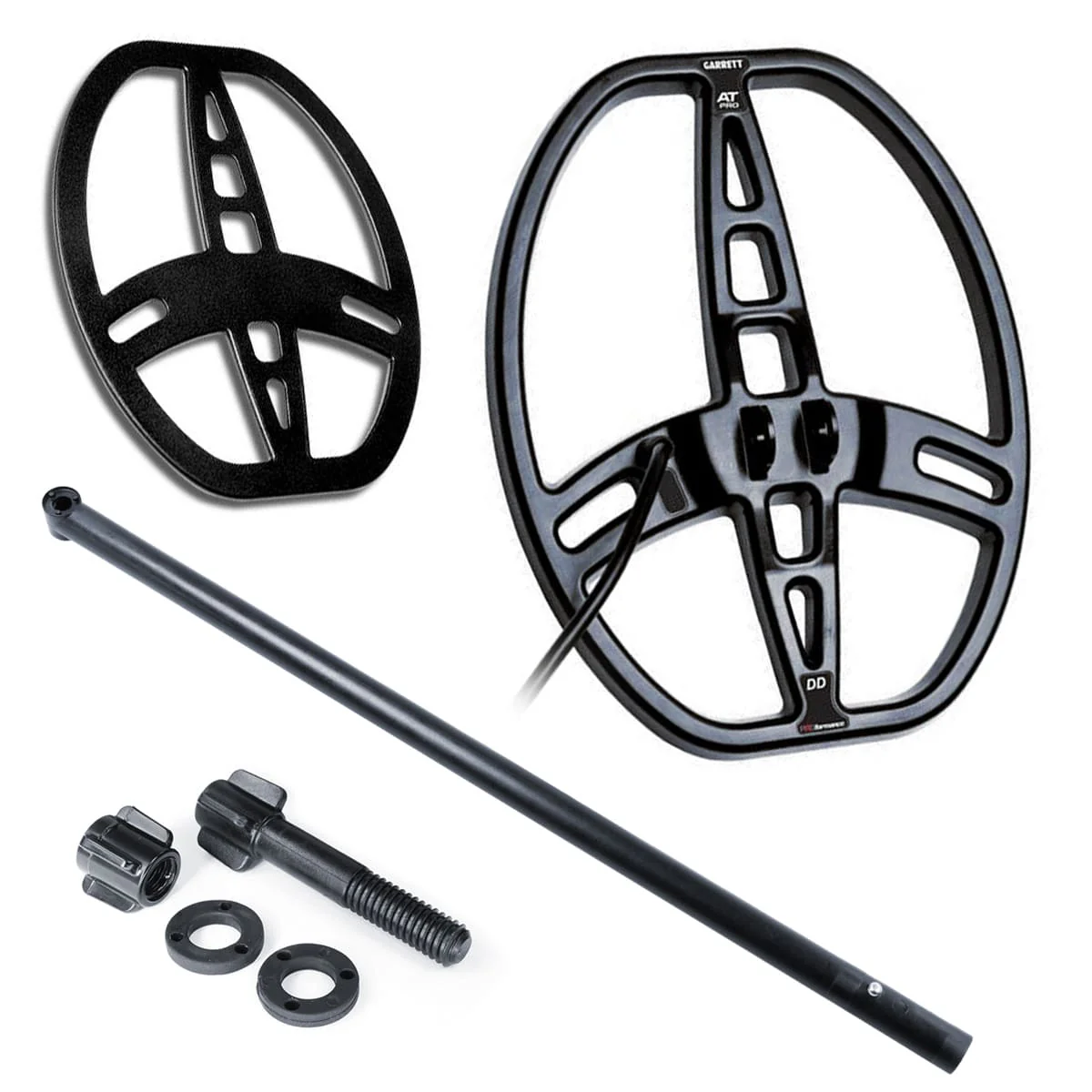 Garrett AT Series 8.5" x 11" PROformance DD Search Coil, Cover, Rod & Hardware - Image 1