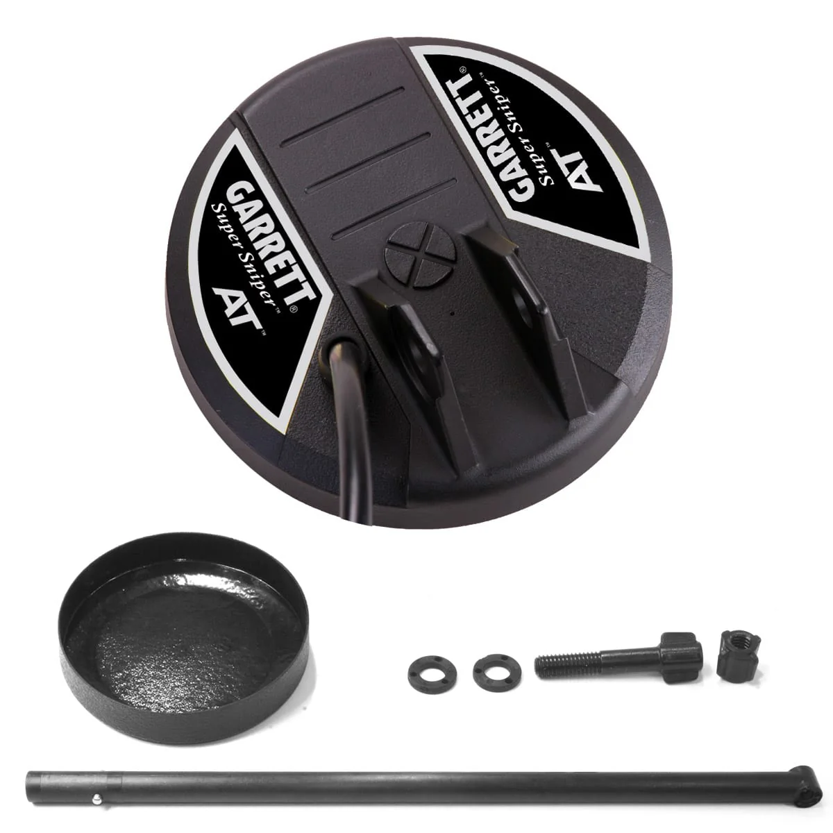 Garrett AT Series 4.5" Super Sniper Waterproof Search Coil w/ Shaft, Hardware & Cover - Image 1