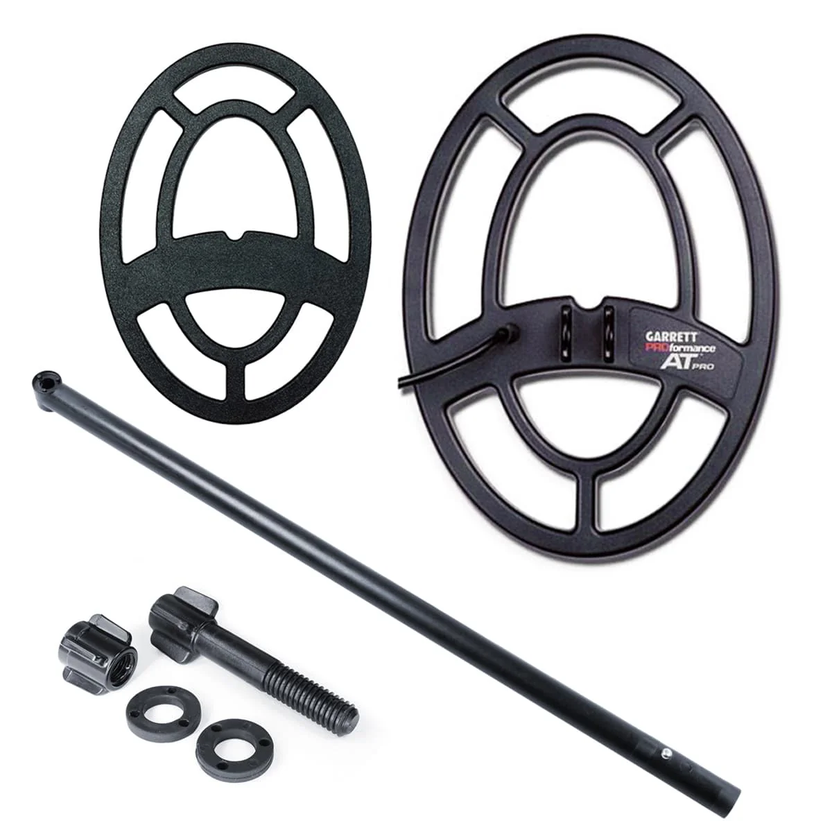 Garrett AT Series 9 x 12" PROformance Waterproof Search Coil, Cover, Lower Rod & Hardware - Image 1