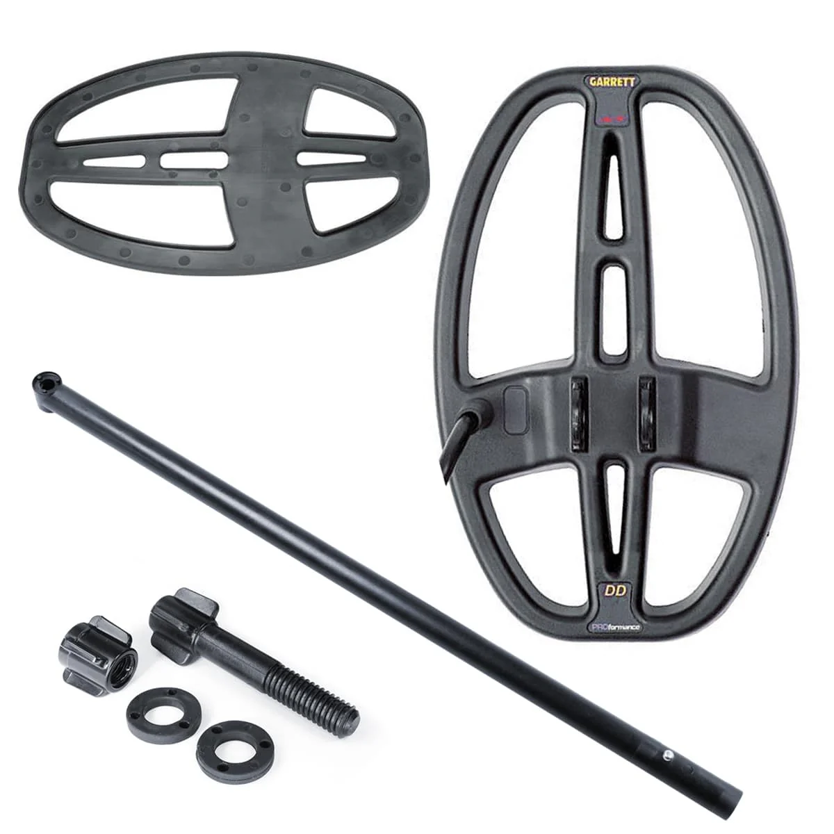 Garrett 5" x 8" DD PROformance ACE Series Search Coil, Cover, Rod & Hardware - Image 1